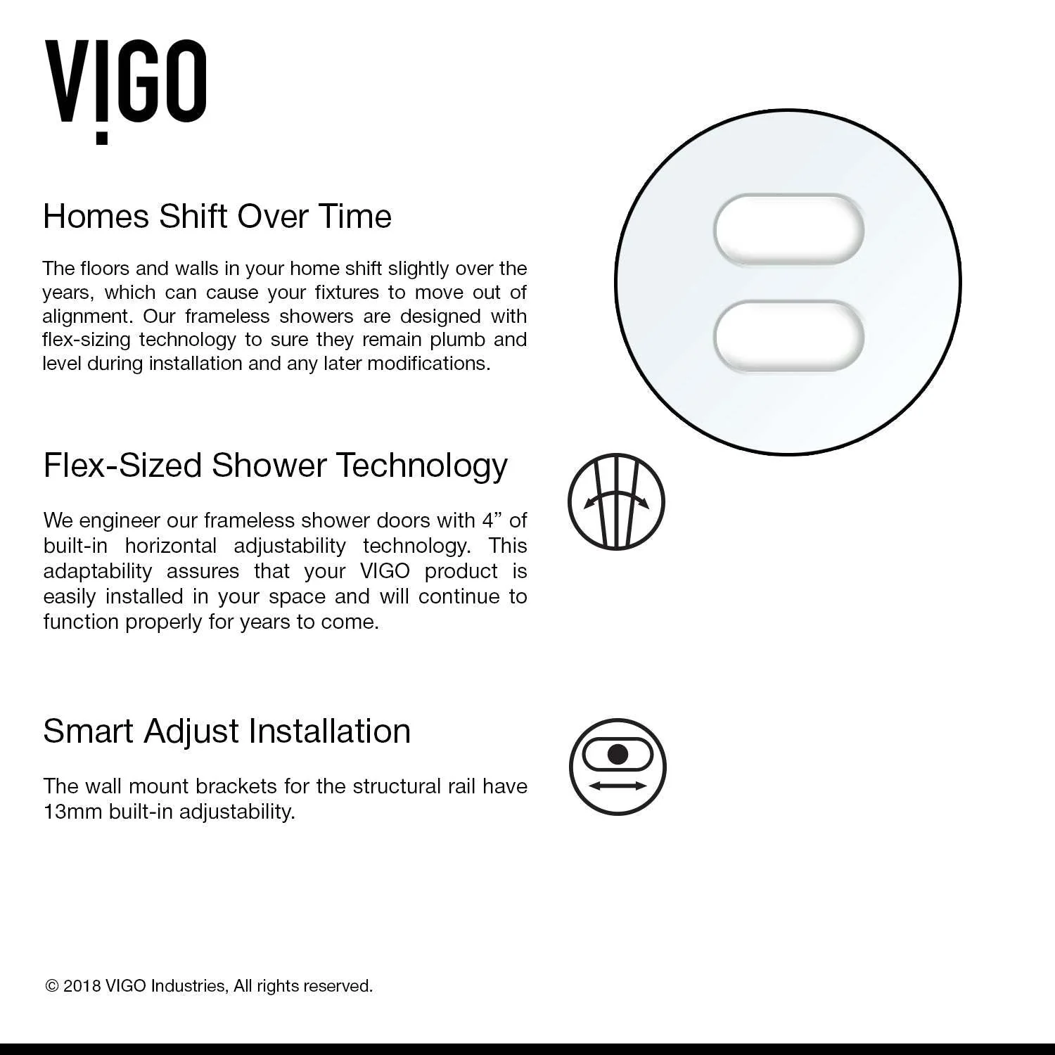 Ferrara Frameless Sliding Shower Door - Image 9