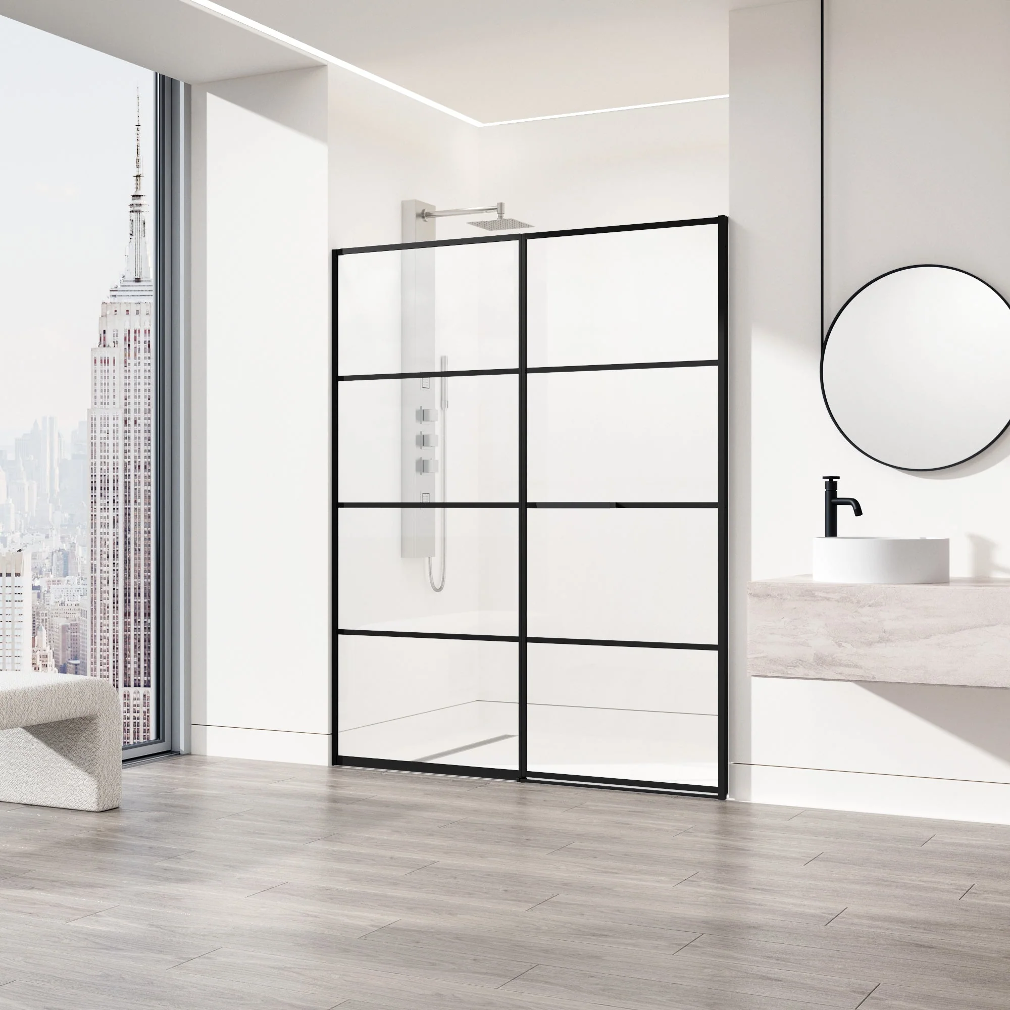 Meridian Hinged Shower Door - Image 6