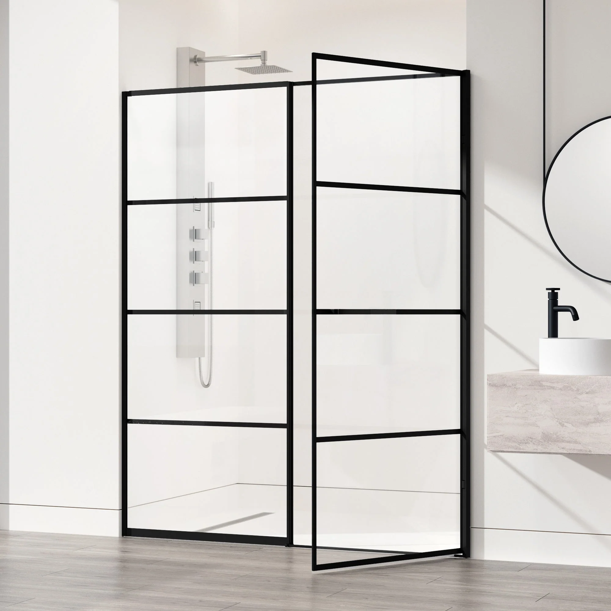 Meridian Hinged Shower Door - Image 7