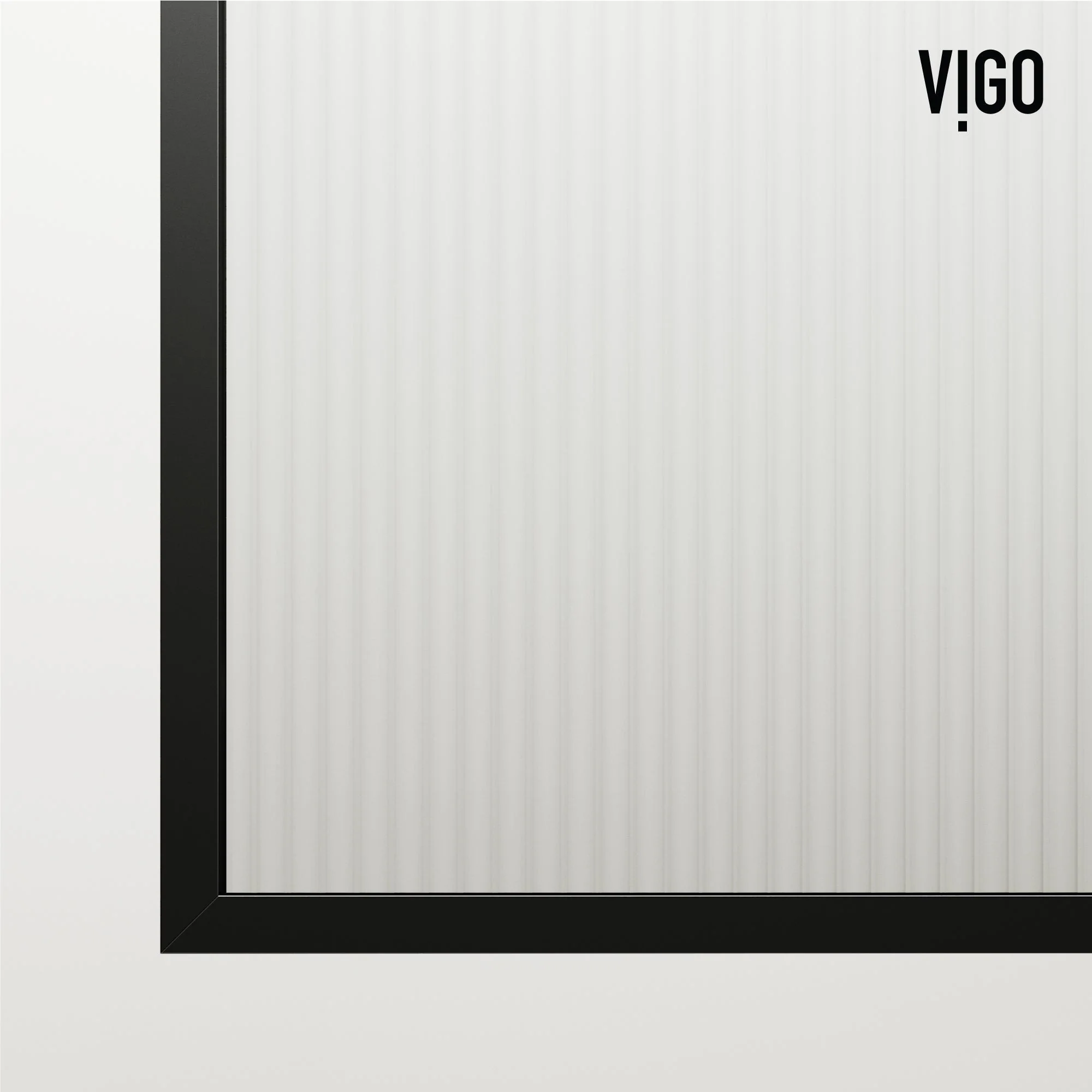 VIGO Meridian 34 x 62 in. Framed Fixed Tub Screen with Clear/Fluted Tempered Glass - Image 17