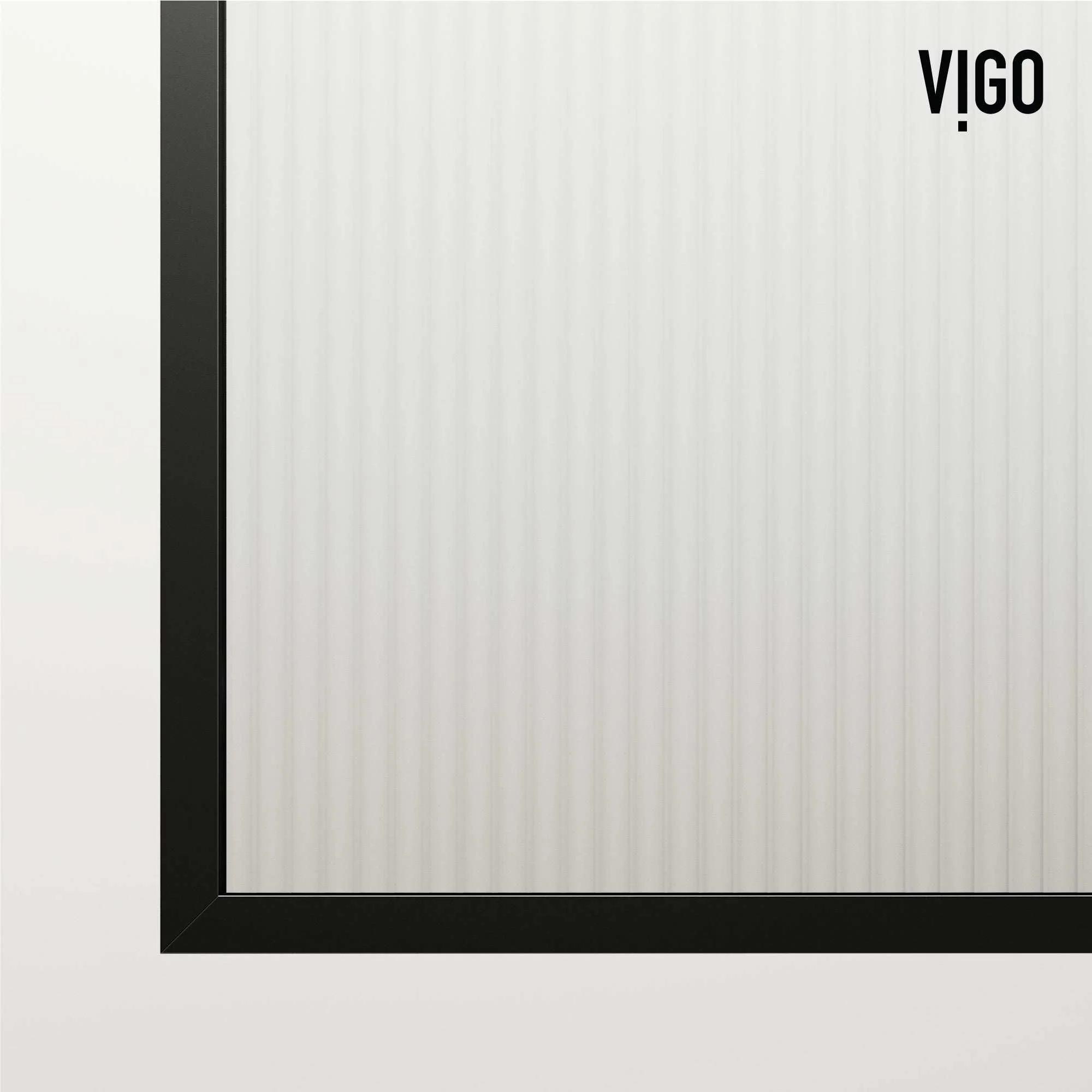 VIGO Meridian Ventana 34 x 62 in. Matte Black Framed Fixed Tub Screen with Clear/Fluted Tempered Glass - Image 17