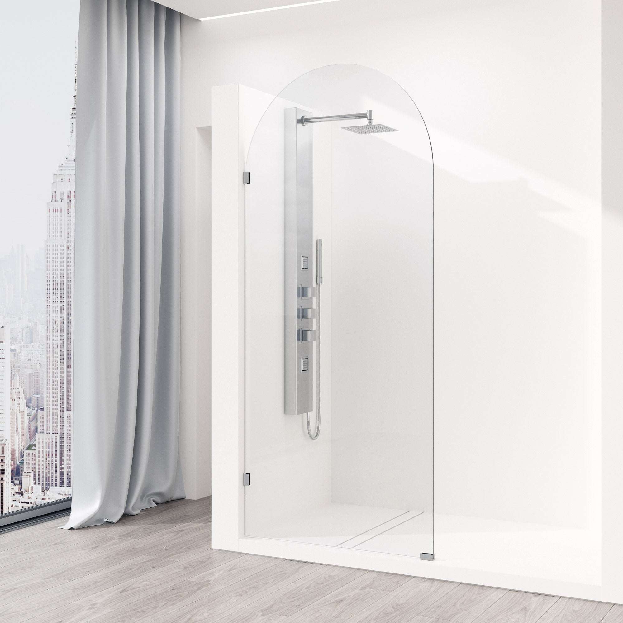 Arden Frameless Fixed Shower Screen - Image 102
