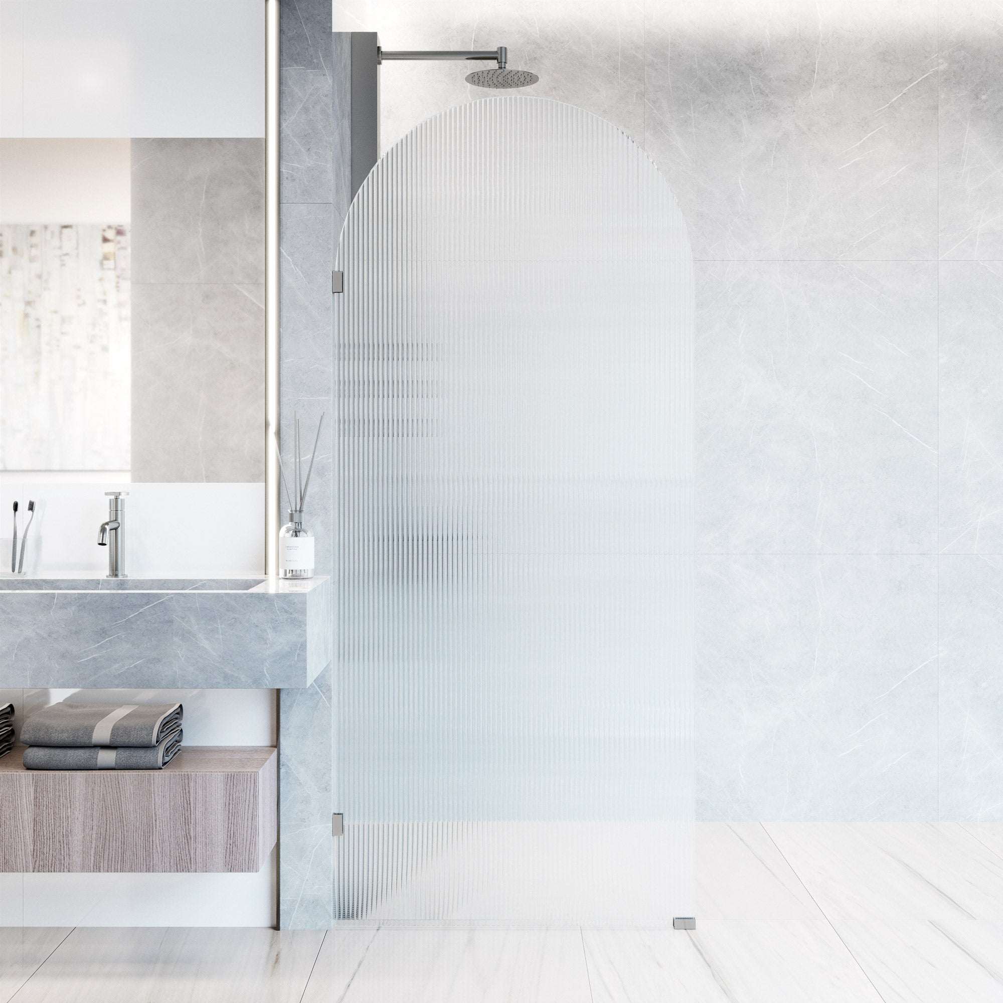 Arden Frameless Fixed Shower Screen - Image 115