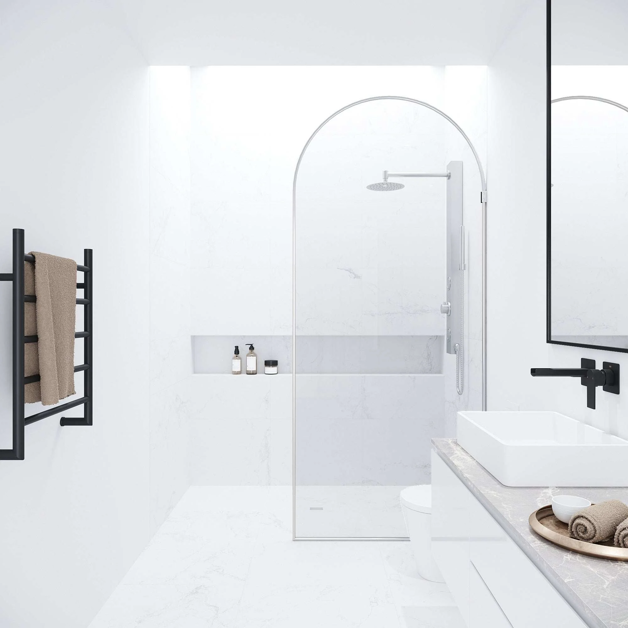 Arden Frameless Fixed Shower Screen - Image 123