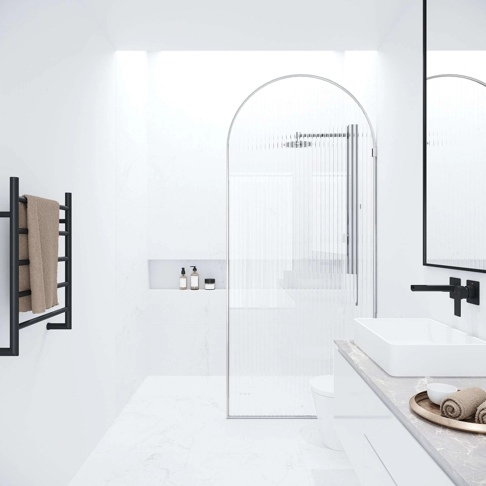 Arden Frameless Fixed Shower Screen - Image 124