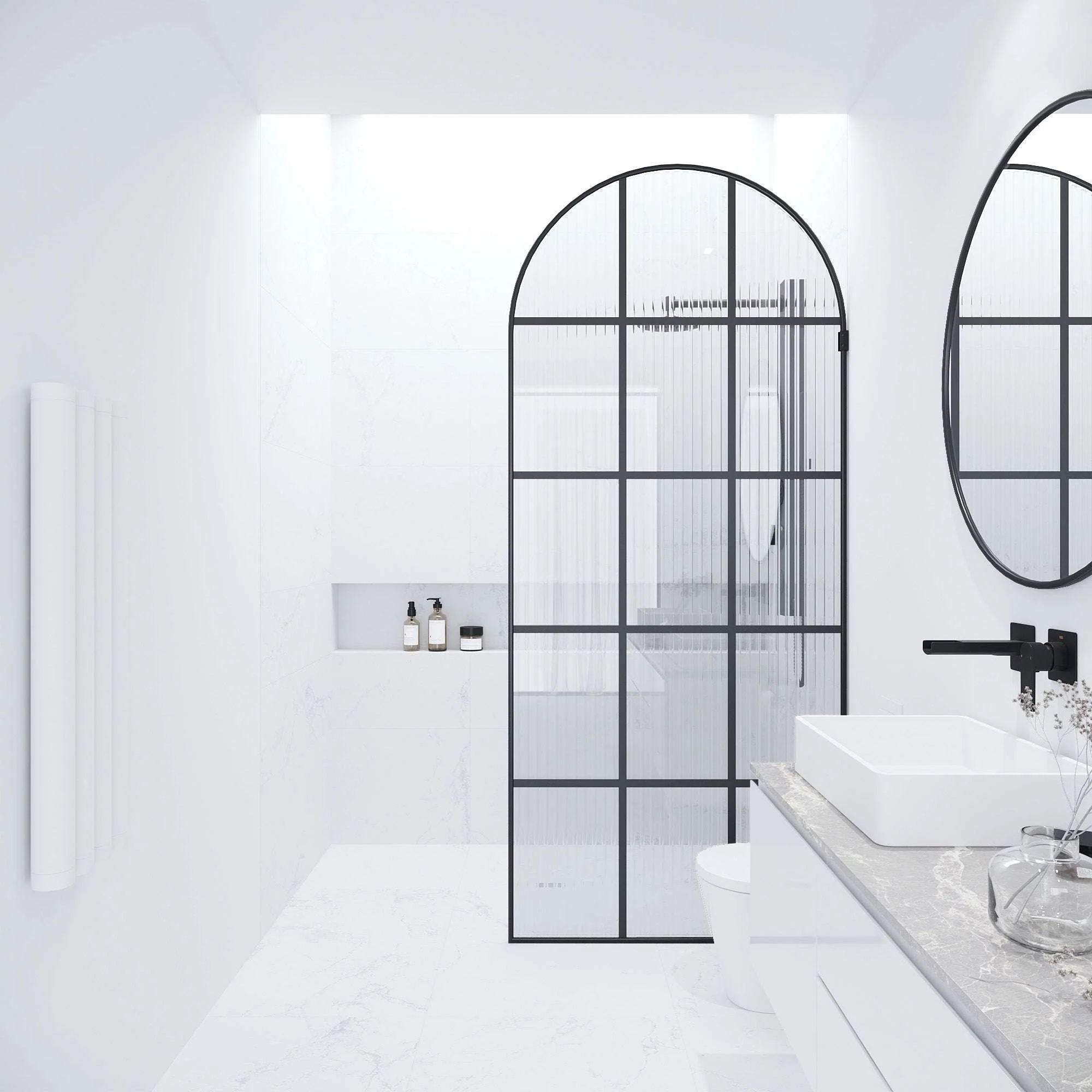 Arden Frameless Fixed Shower Screen - Image 127