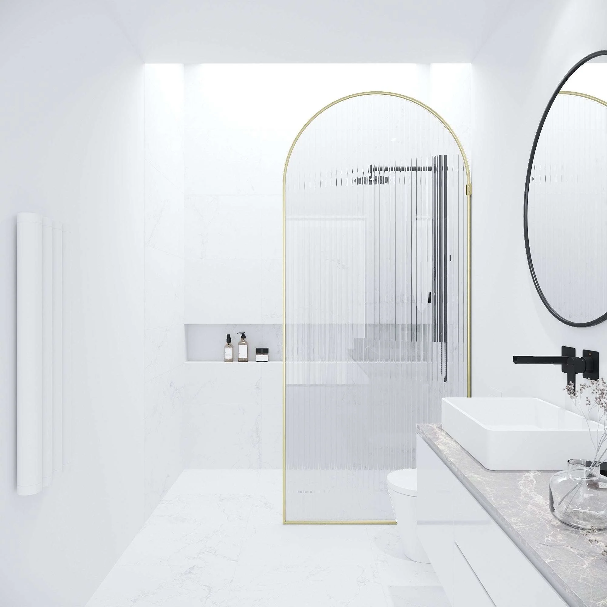 Arden Frameless Fixed Shower Screen - Image 132