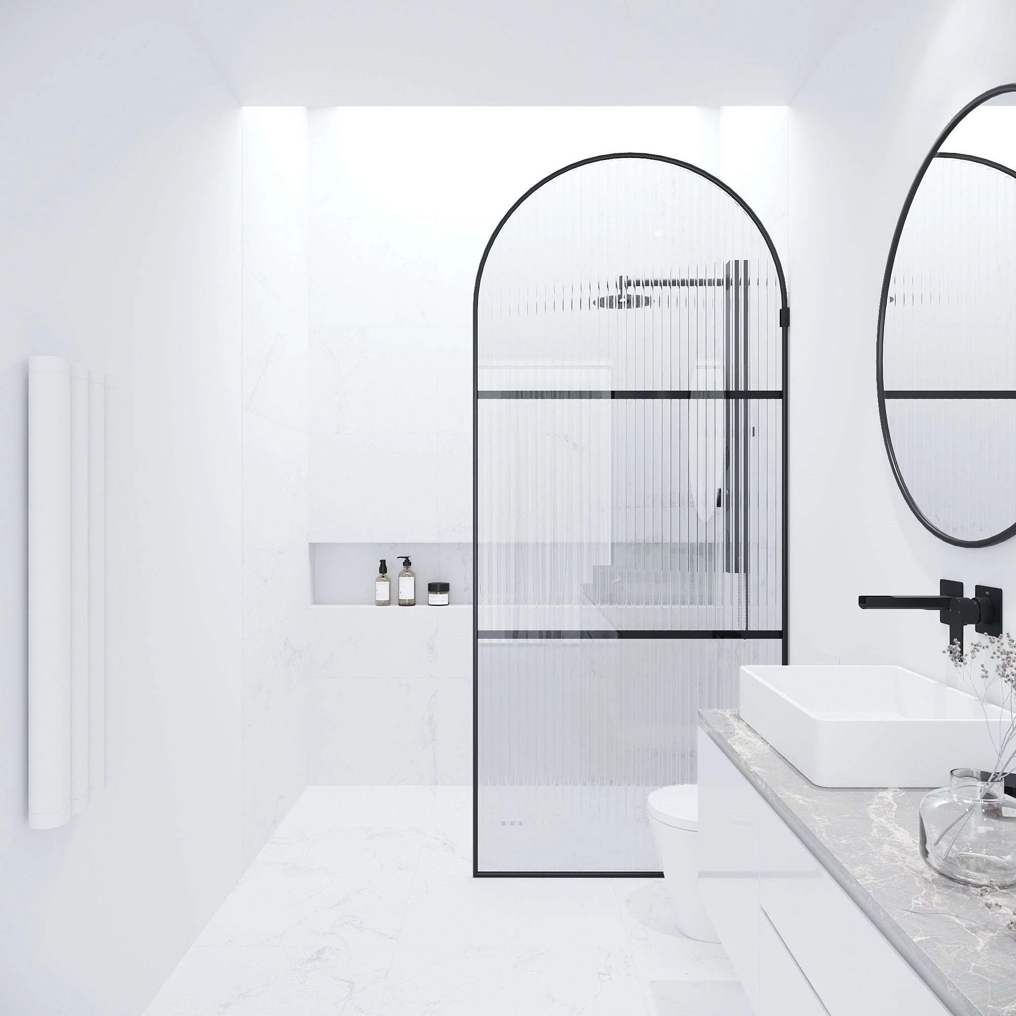 Arden Frameless Fixed Shower Screen - Image 138