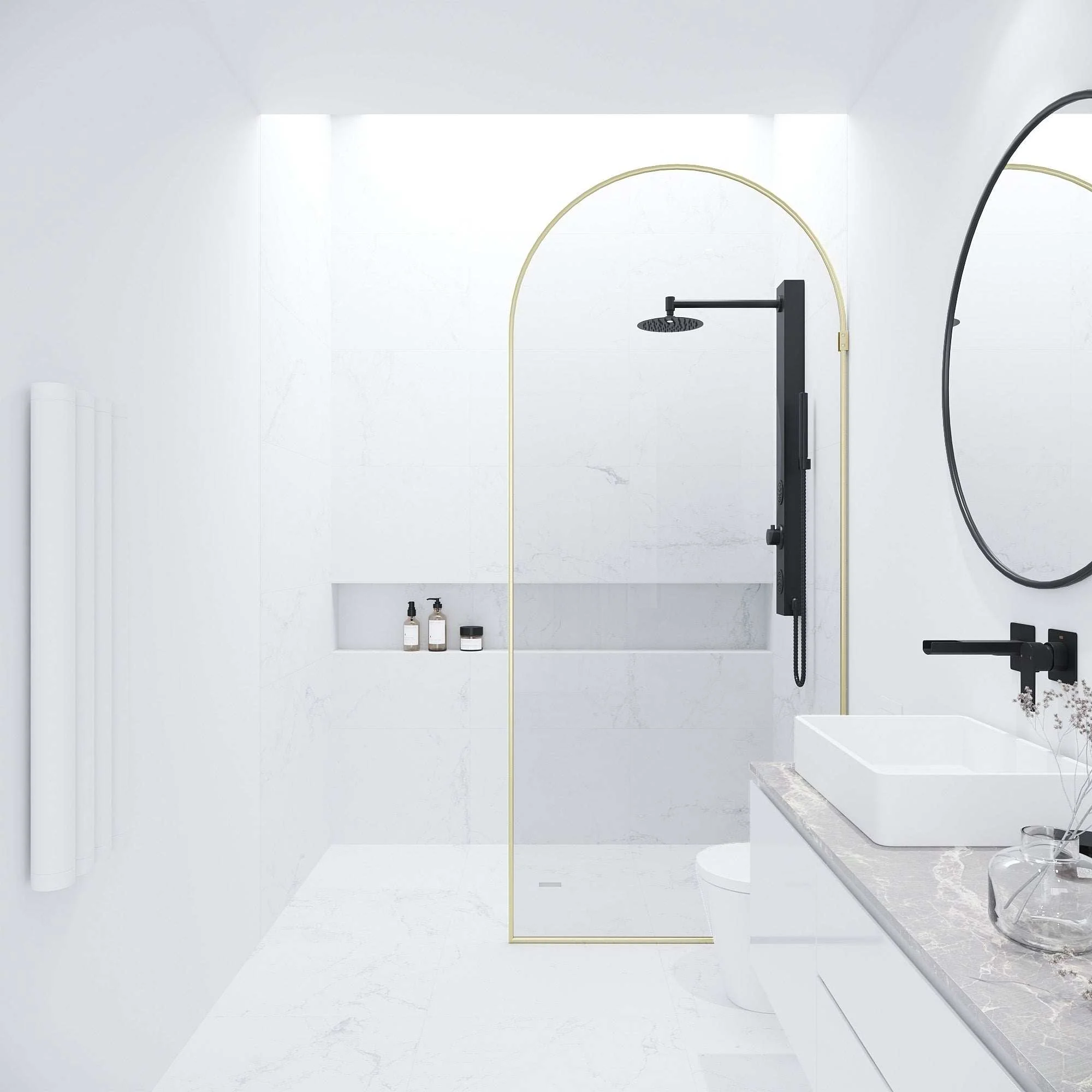 Arden Frameless Fixed Shower Screen - Image 141