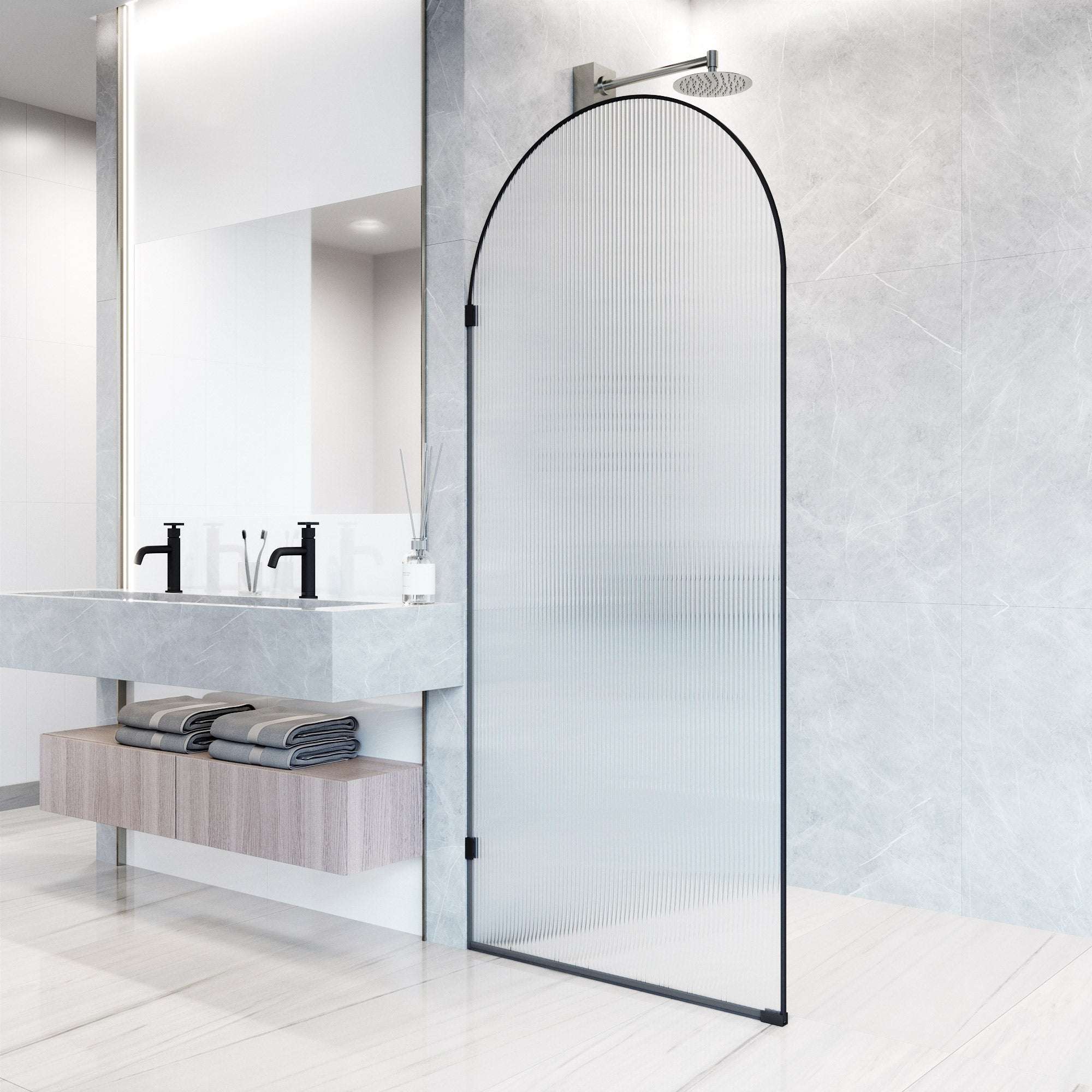 Arden Frameless Fixed Shower Screen - Image 16