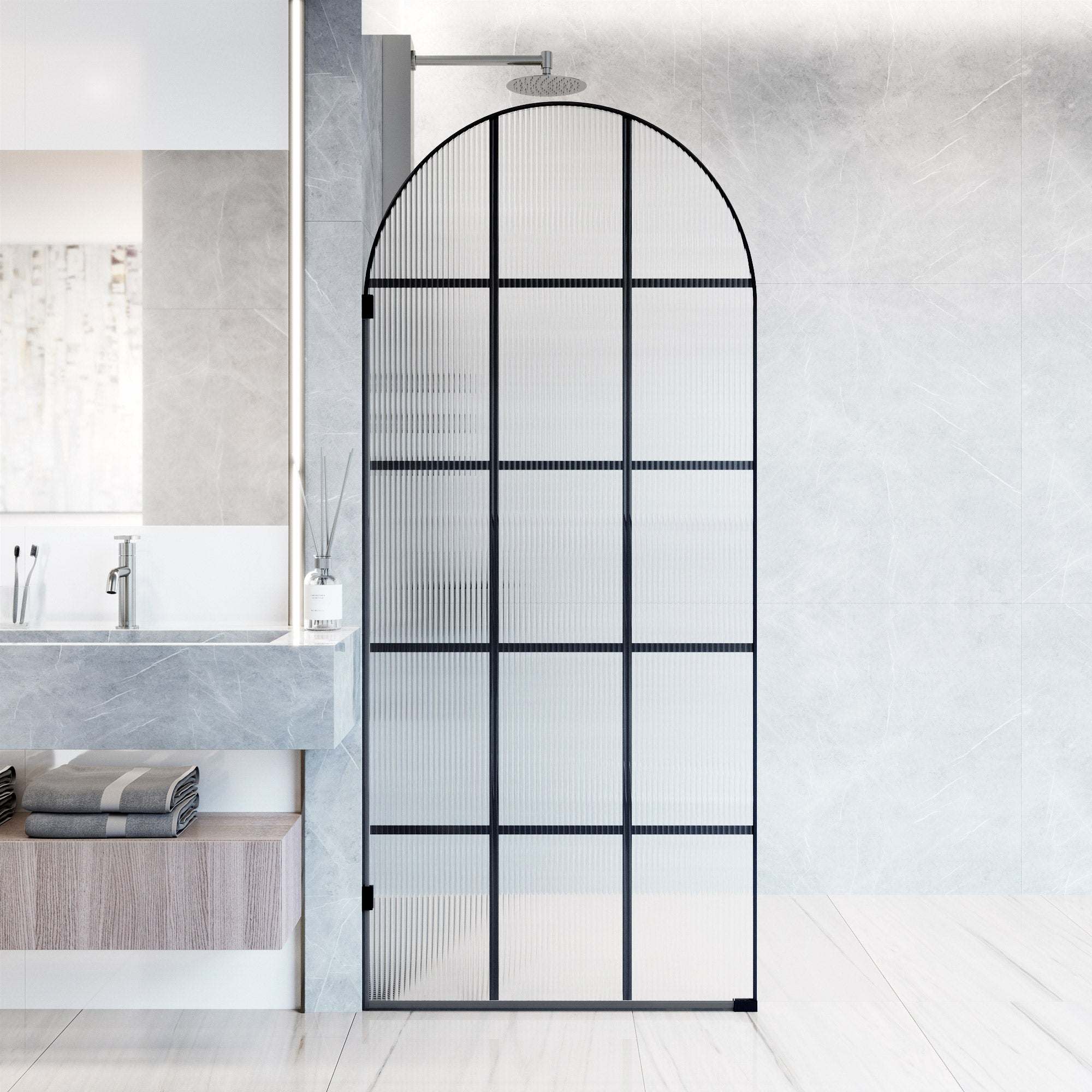 Arden Frameless Fixed Shower Screen - Image 22
