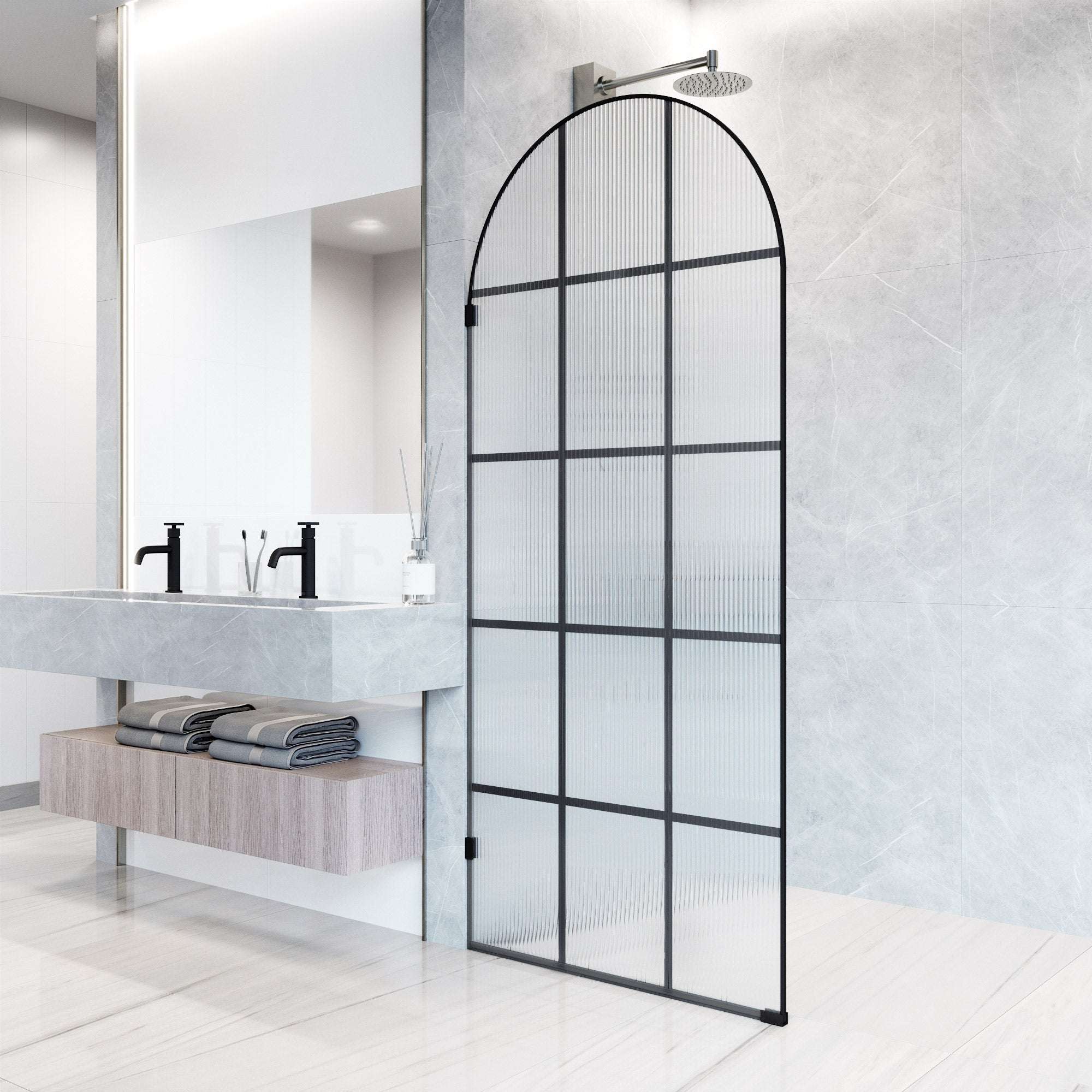 Arden Frameless Fixed Shower Screen - Image 26