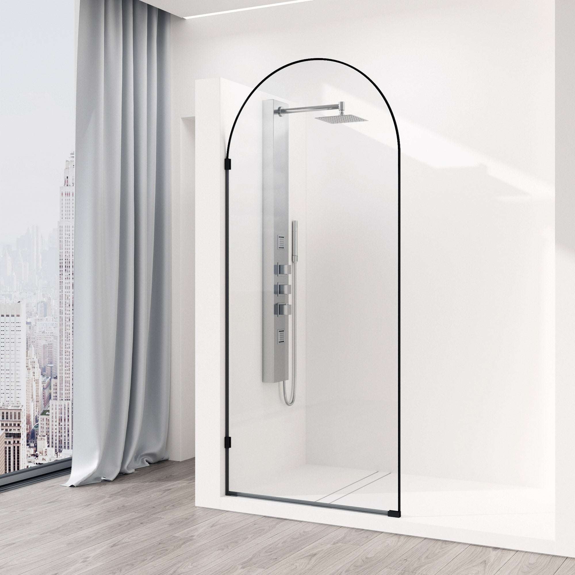 Arden Frameless Fixed Shower Screen - Image 5