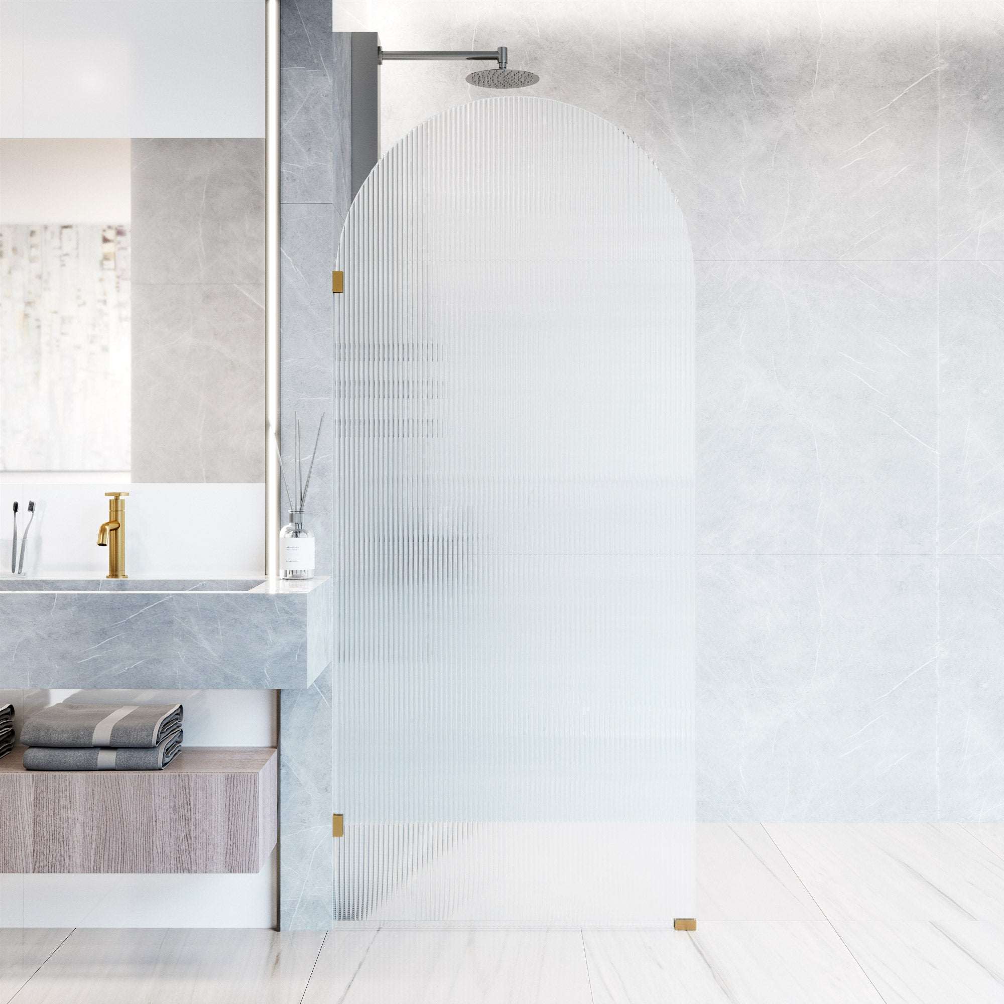 Arden Frameless Fixed Shower Screen - Image 72