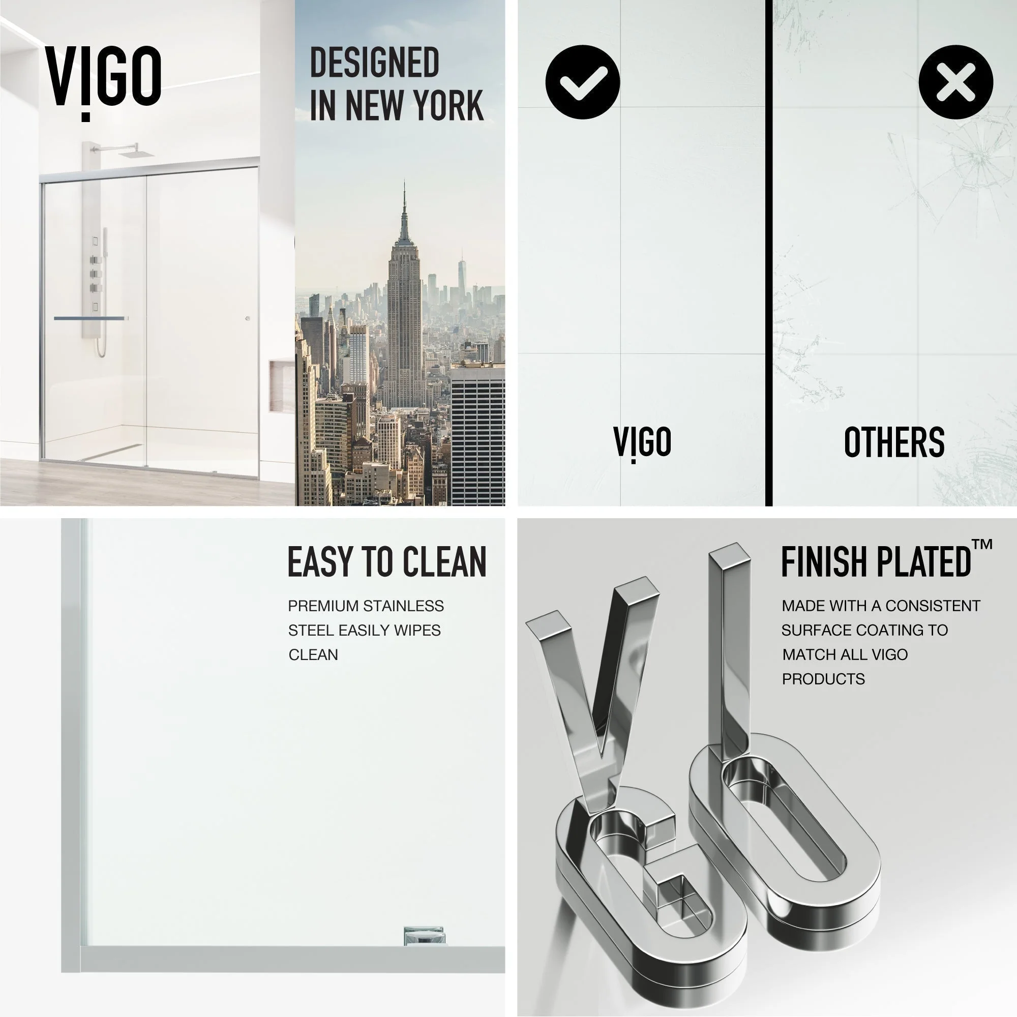 Satro Framed Sliding Shower Door - Image 22