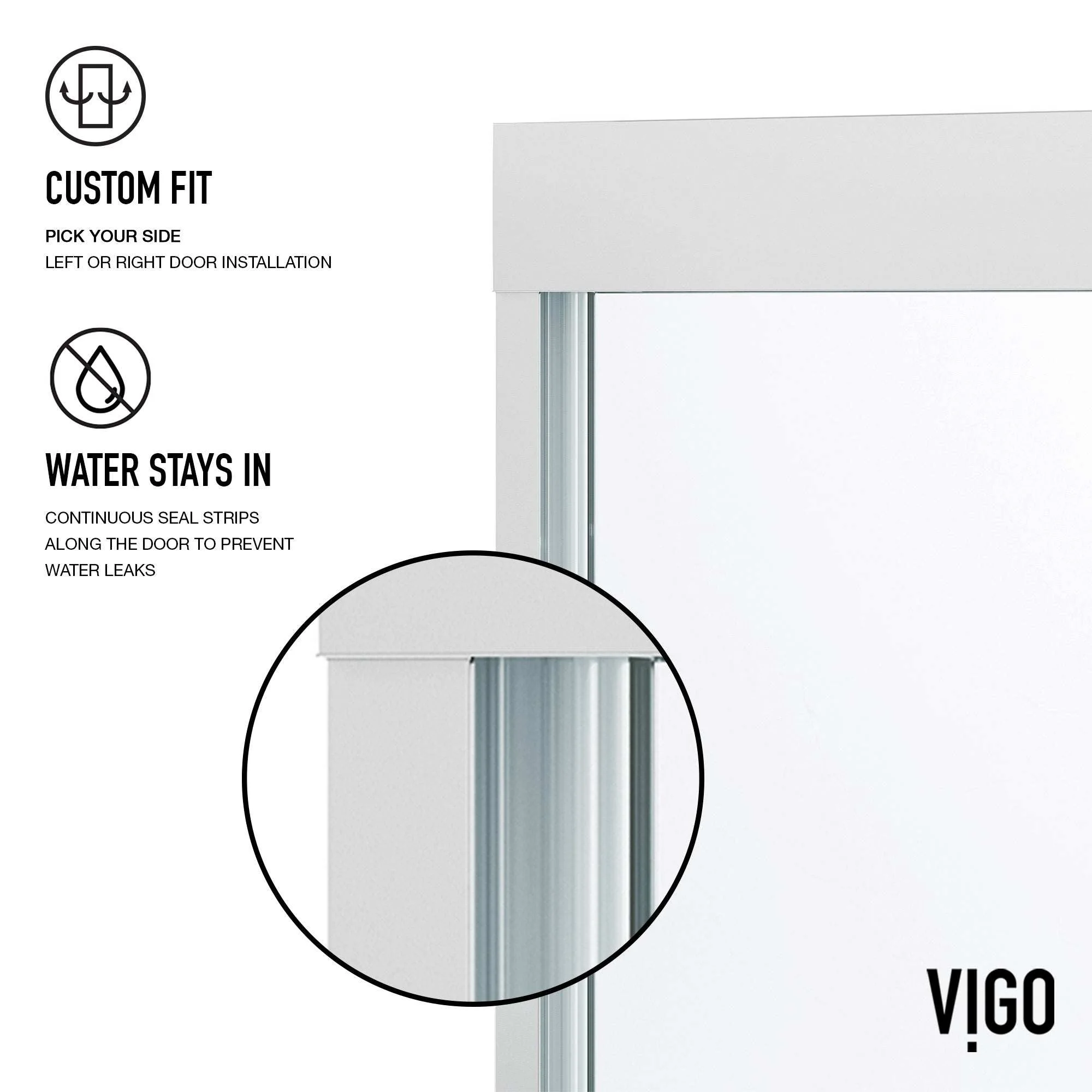 Satro Framed Sliding Shower Door - Image 26