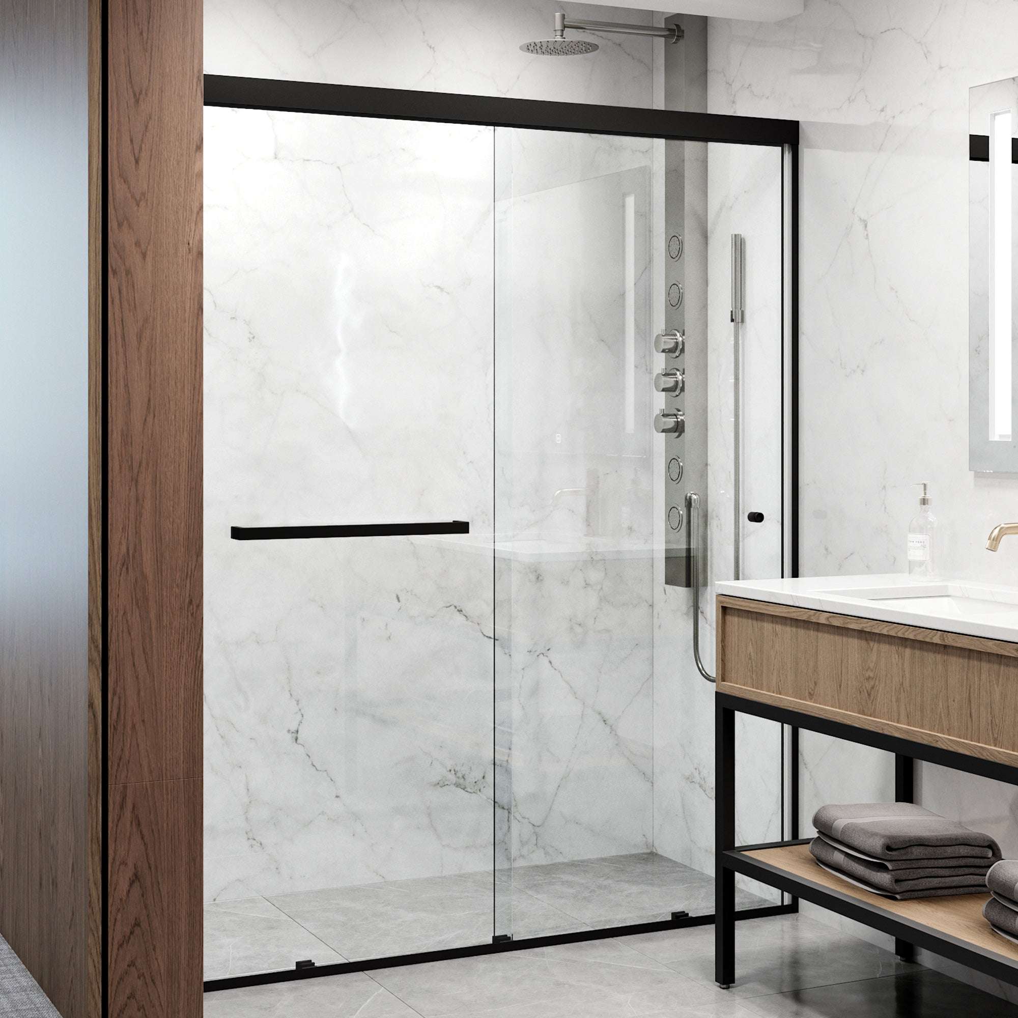 Satro Framed Sliding Shower Door - Image 3