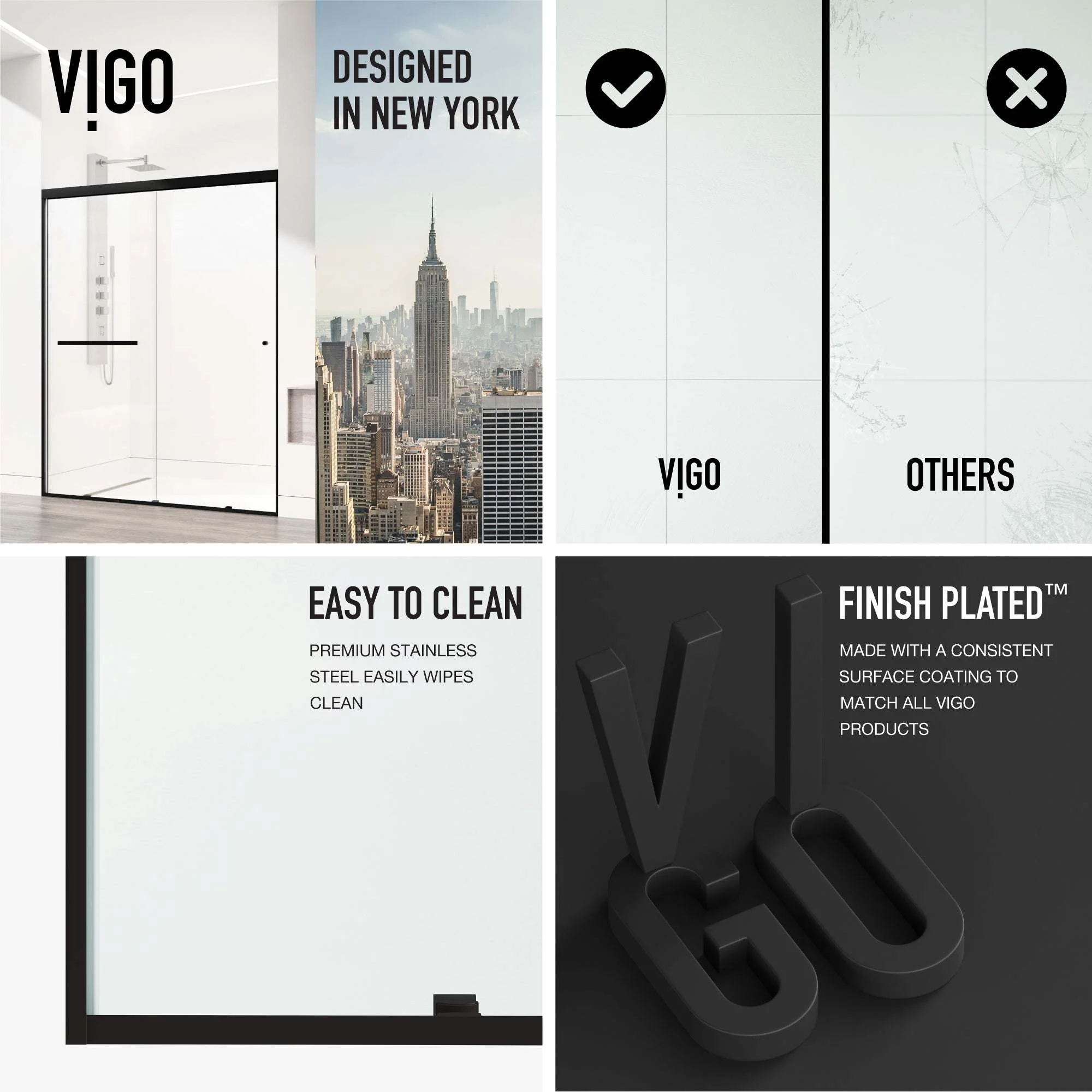 Satro Framed Sliding Shower Door - Image 7