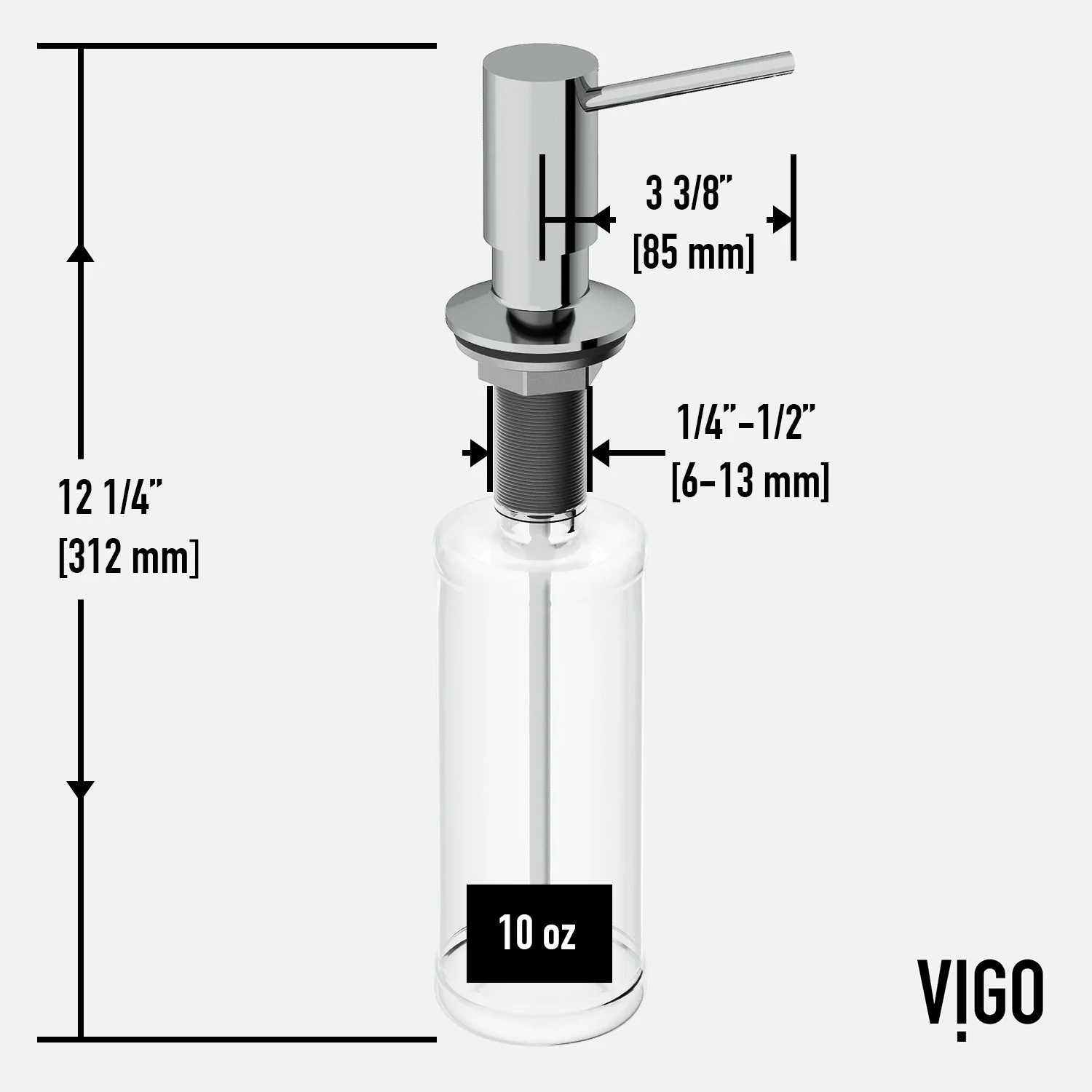VIGO Greenwich Braddock Kitchen Soap Dispenser - Image 10