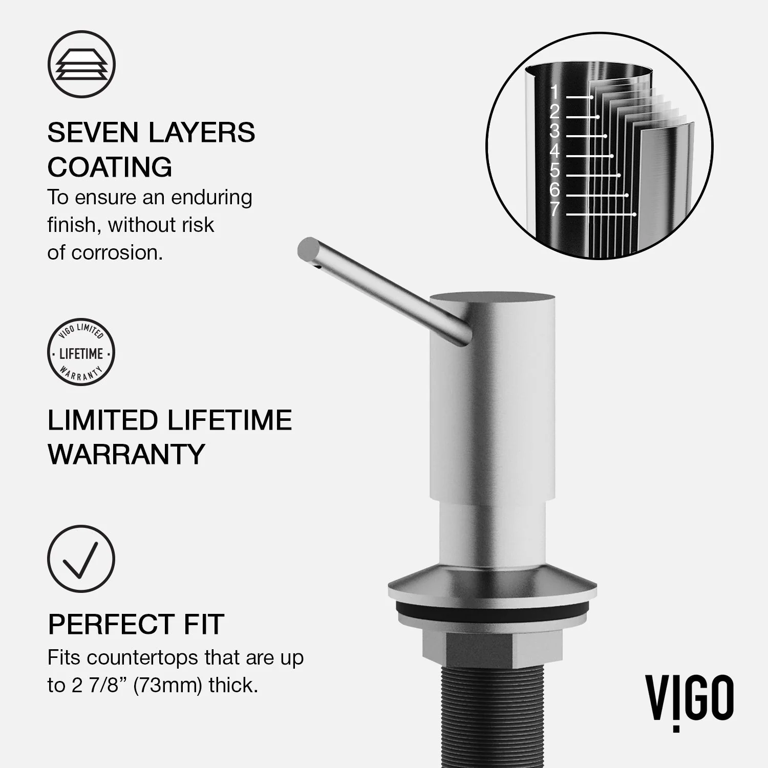 VIGO Greenwich Braddock Kitchen Soap Dispenser - Image 33
