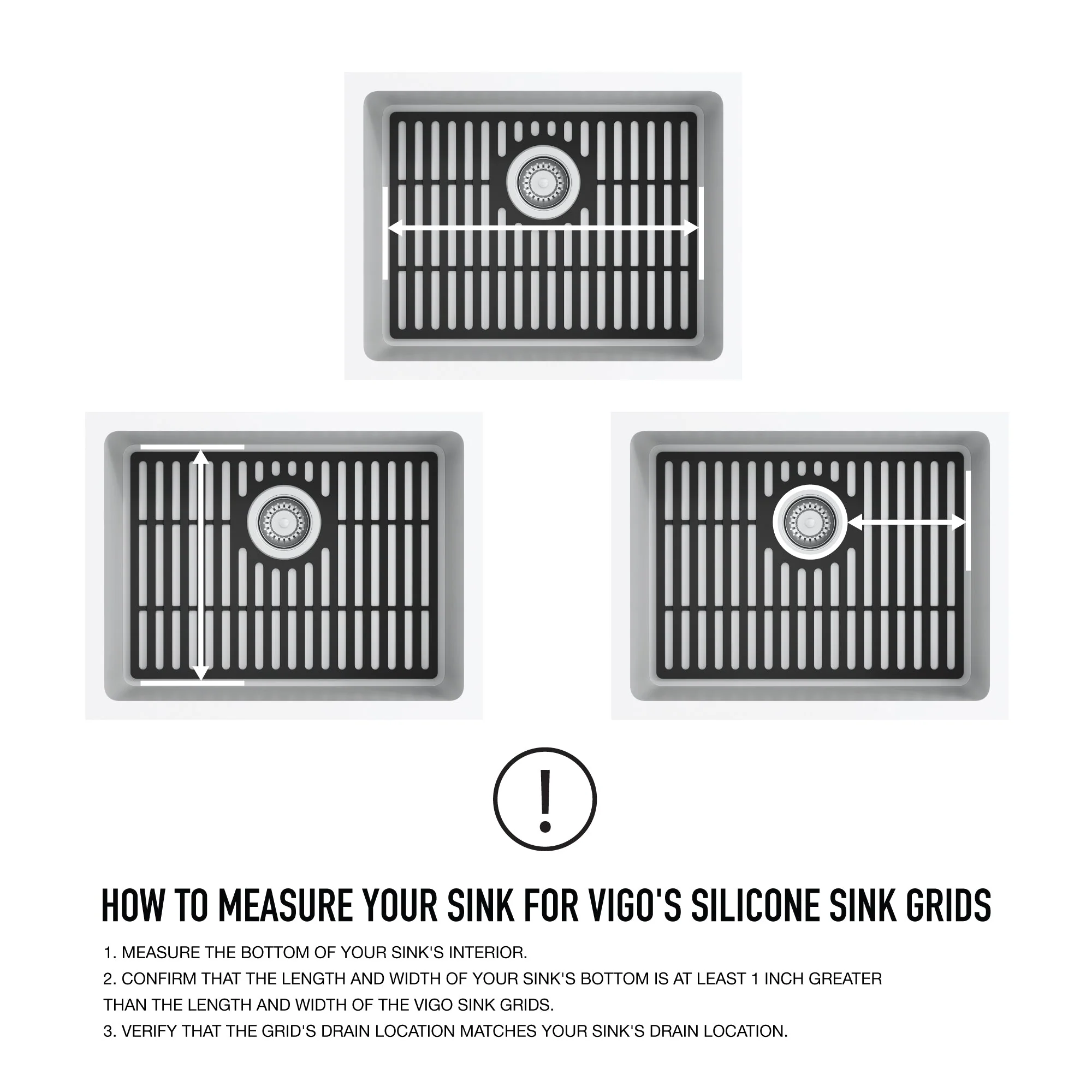 VIGO Edison 19 in. Silicone Kitchen Sink Bottom Grid - Image 10