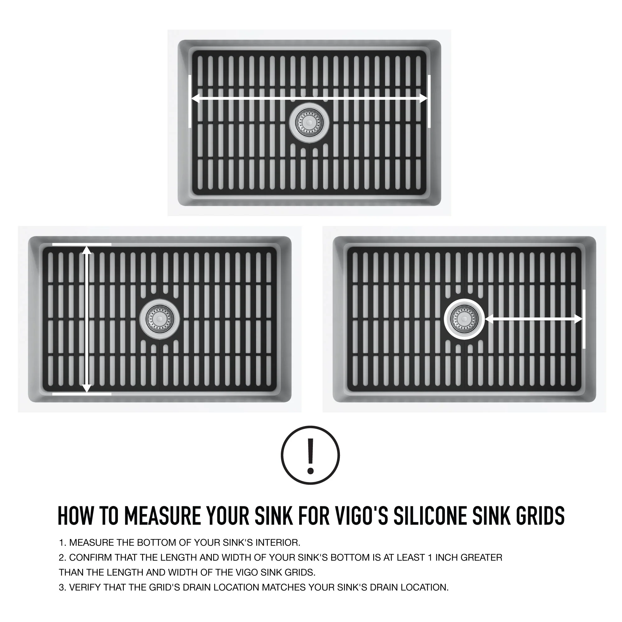 VIGO Edison 27 in. Silicone Kitchen Sink Bottom Grid - Image 10
