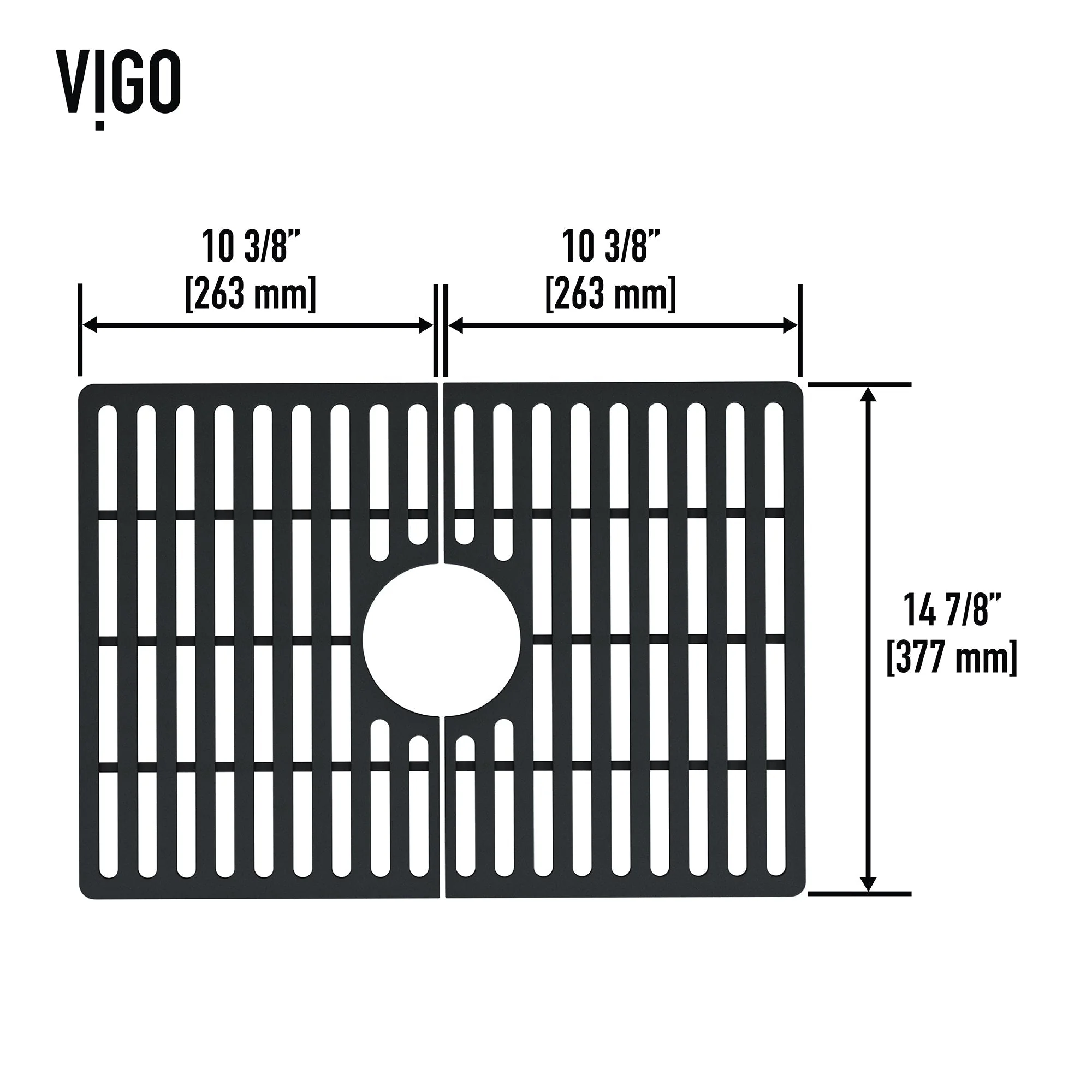 VIGO Edison Silicone Kitchen Sink Bottom Grid - Image 10