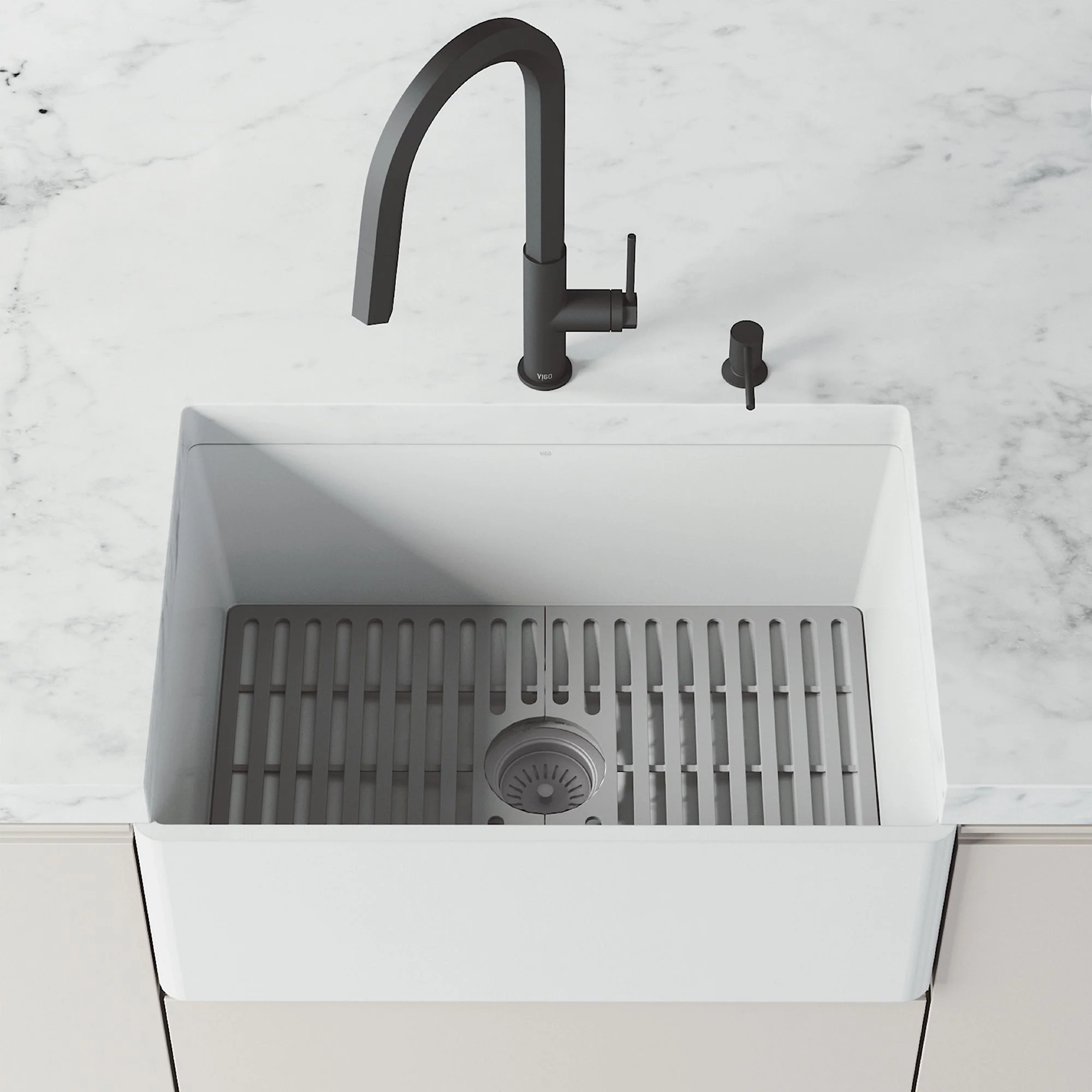 VIGO Edison Silicone Kitchen Sink Bottom Grid - Image 13