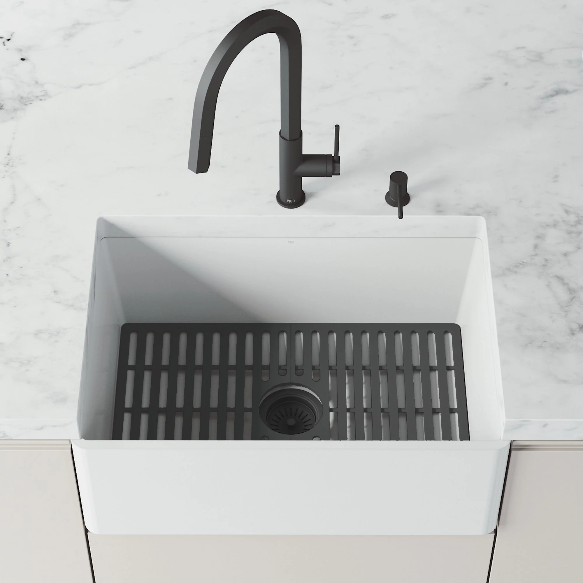 VIGO Edison Silicone Kitchen Sink Bottom Grid - Image 19