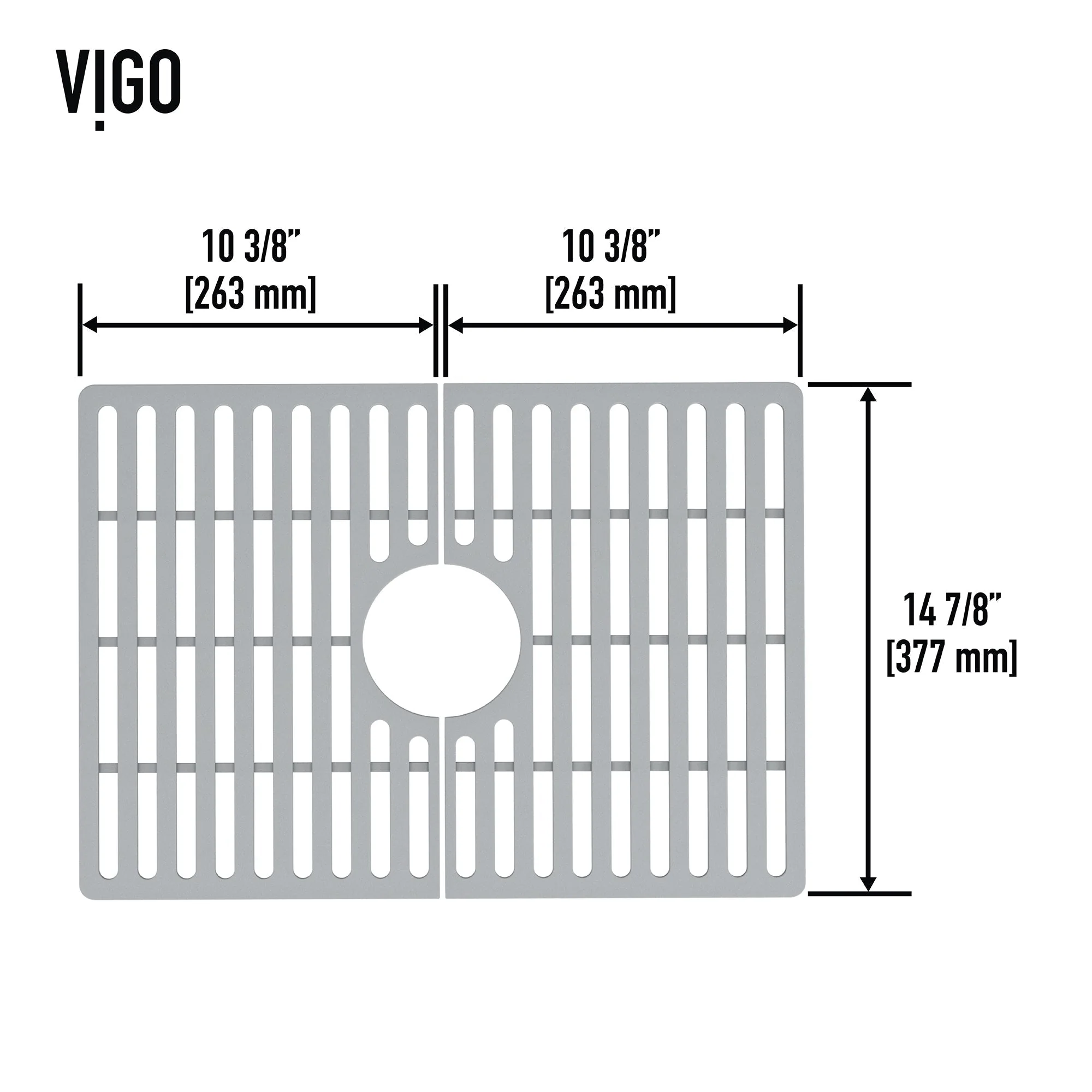 VIGO Edison Silicone Kitchen Sink Bottom Grid - Image 4