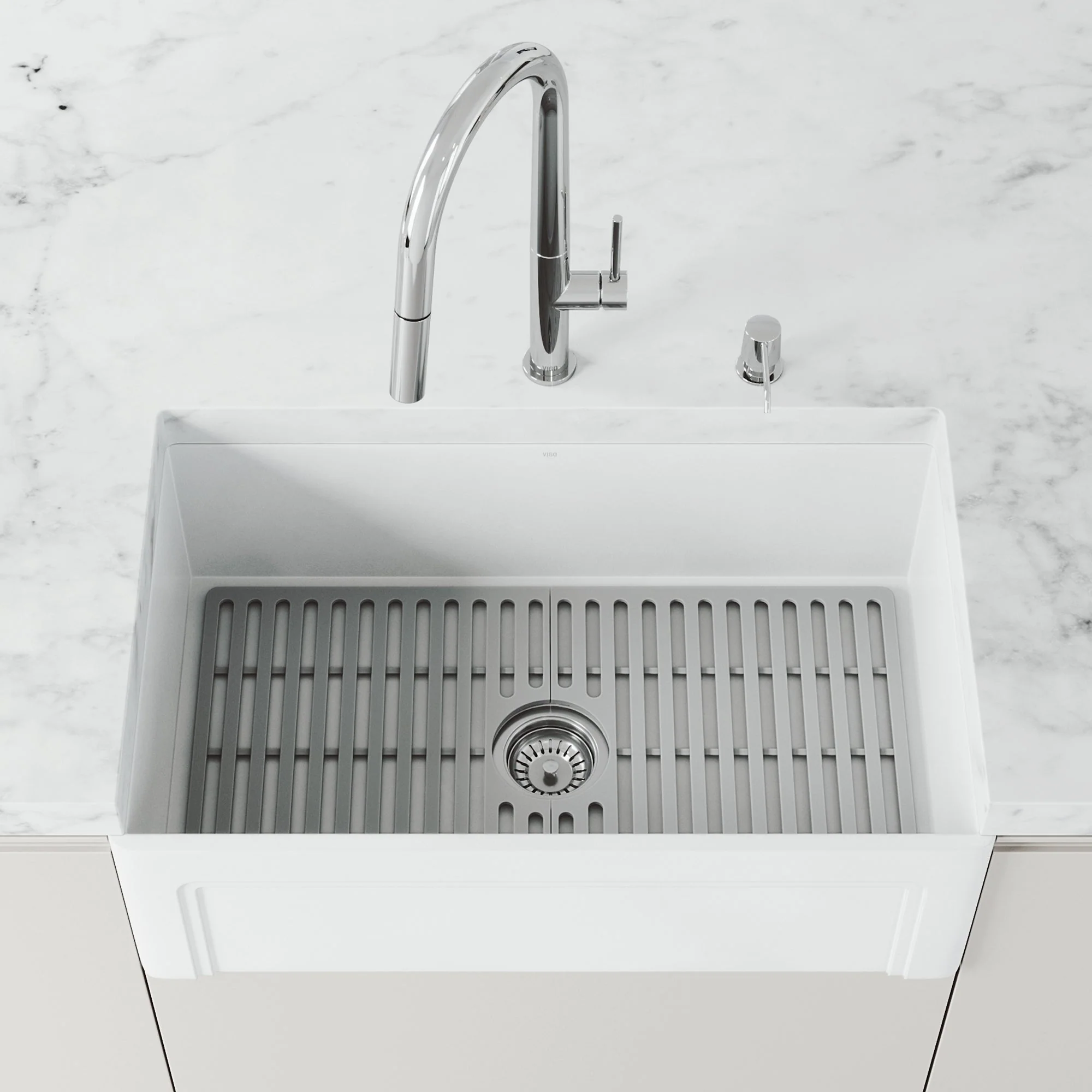 VIGO Edison Silicone Kitchen Sink Bottom Grid - Image 46
