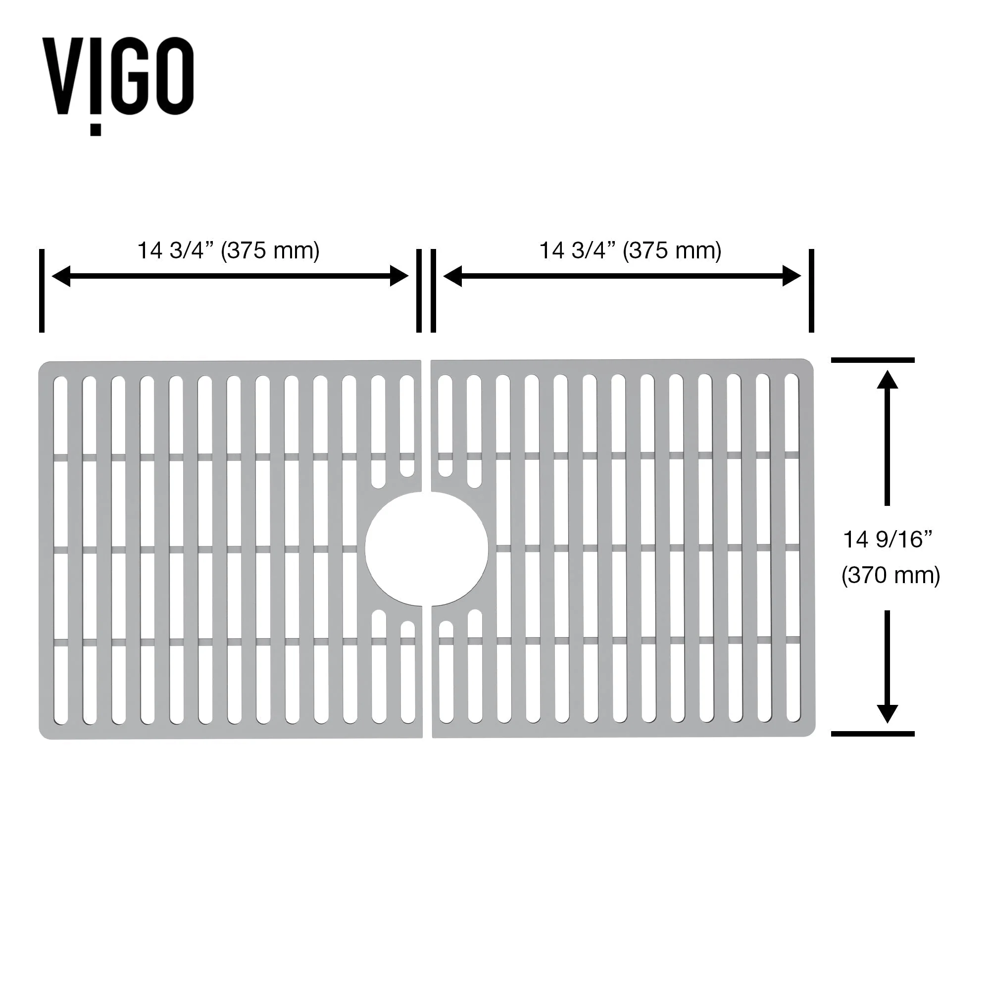 VIGO Edison Silicone Kitchen Sink Bottom Grid - Image 50
