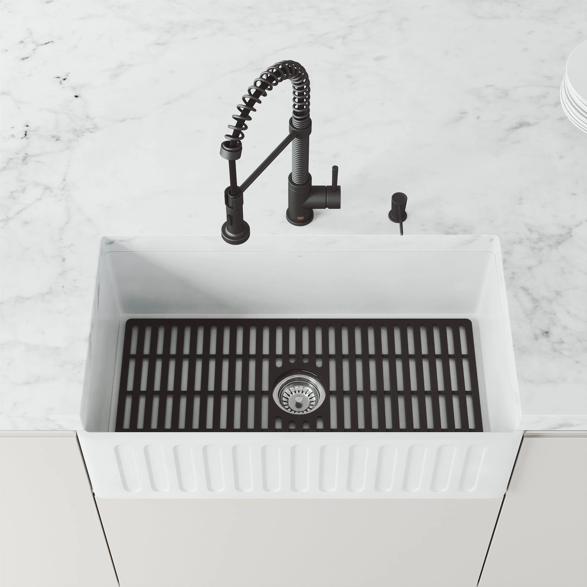 VIGO Edison Silicone Kitchen Sink Bottom Grid - Image 53