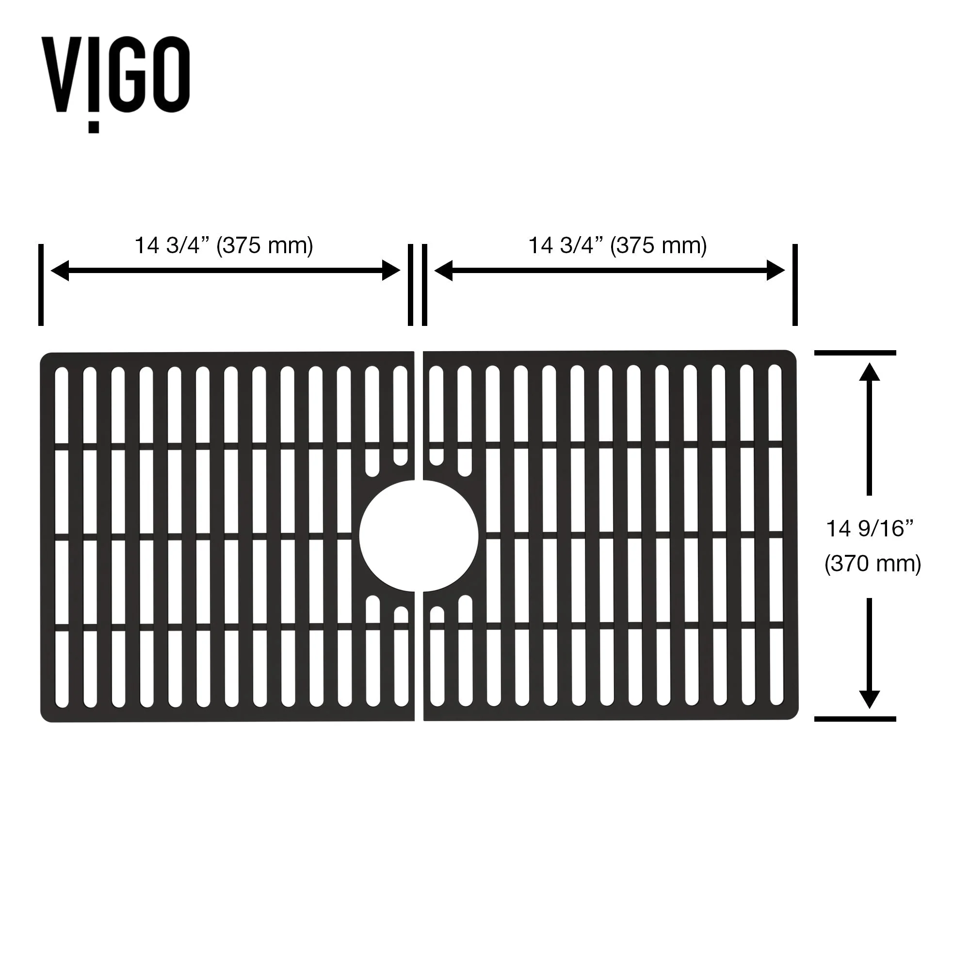 VIGO Edison Silicone Kitchen Sink Bottom Grid - Image 57