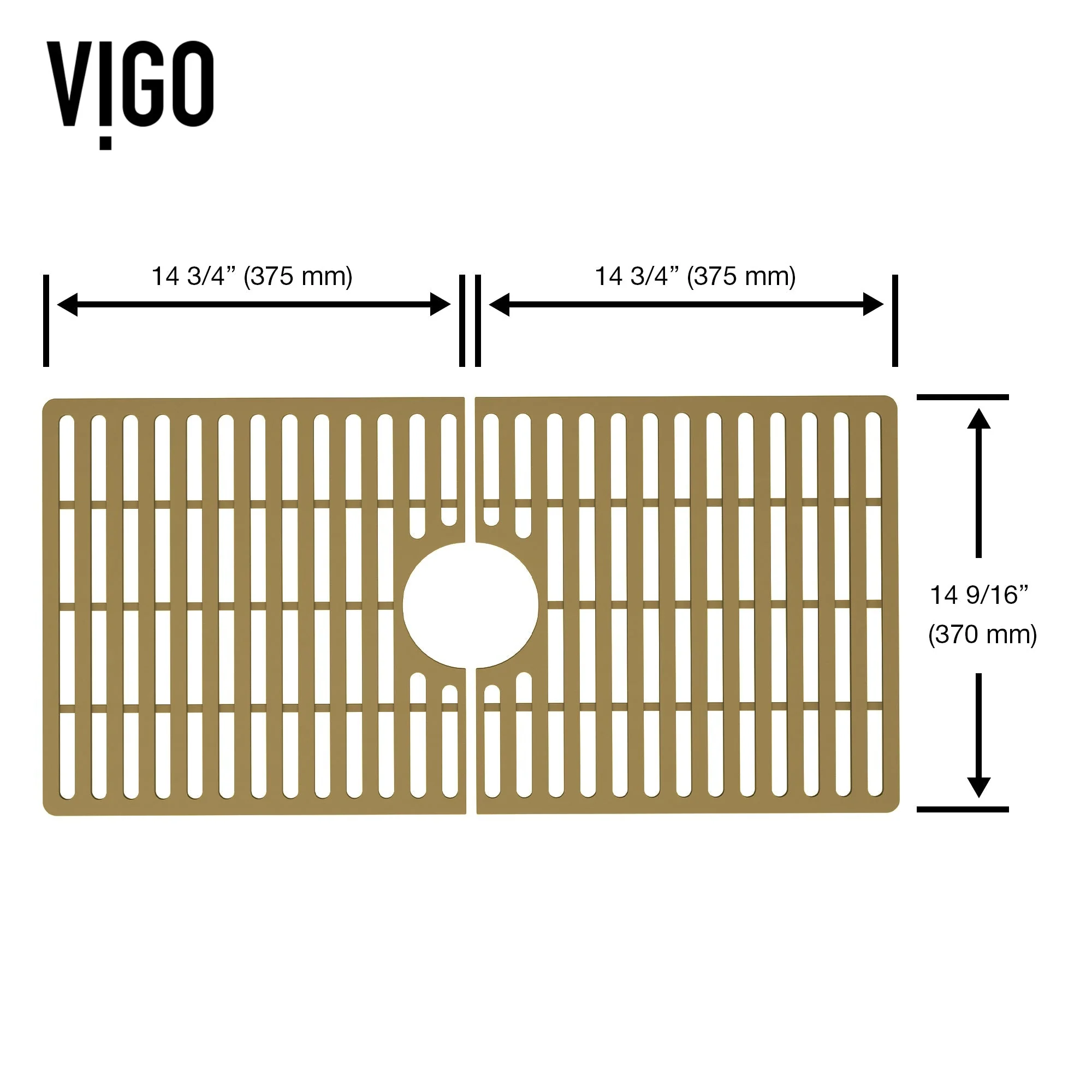 VIGO Edison Silicone Kitchen Sink Bottom Grid - Image 64