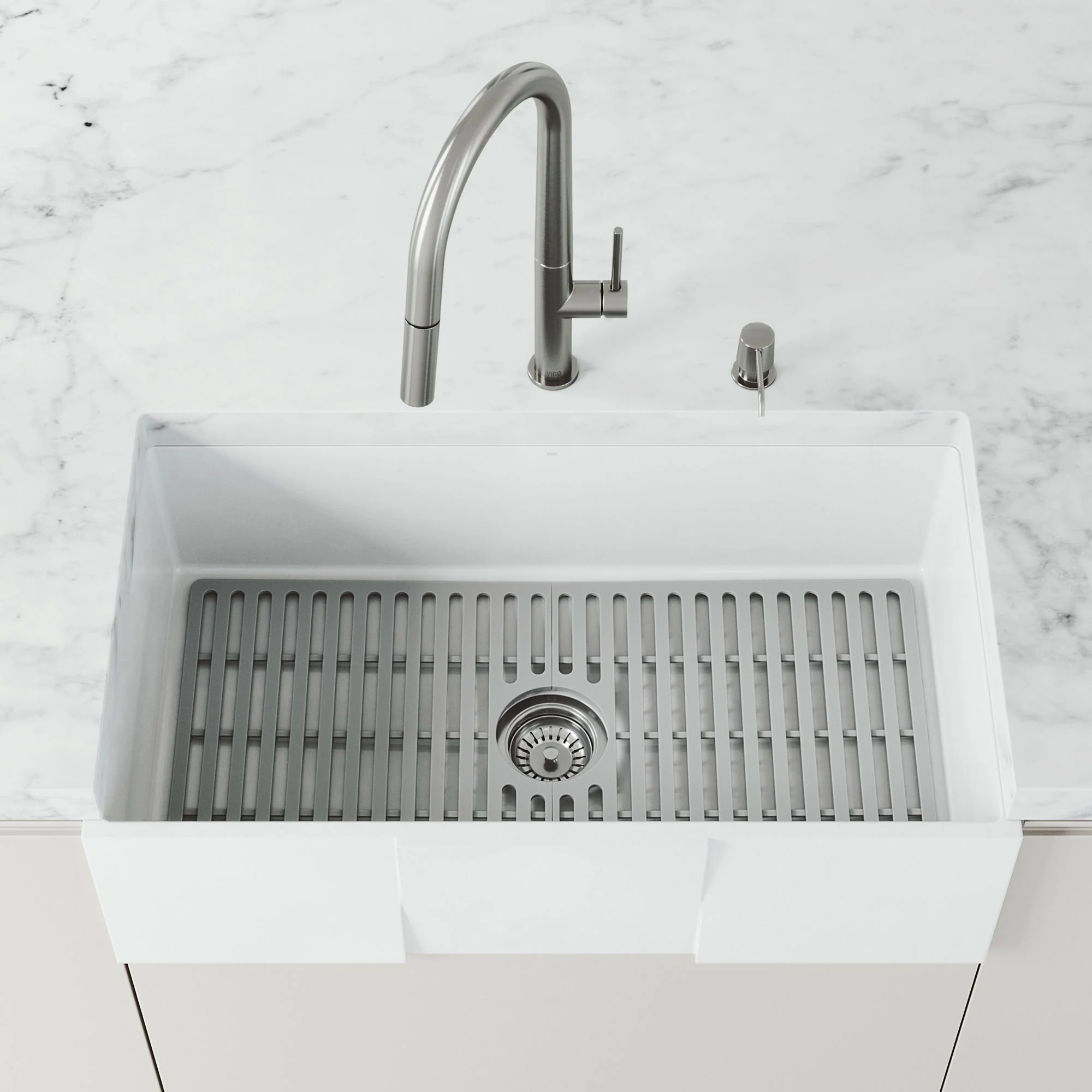VIGO Edison Silicone Kitchen Sink Bottom Grid - Image 67