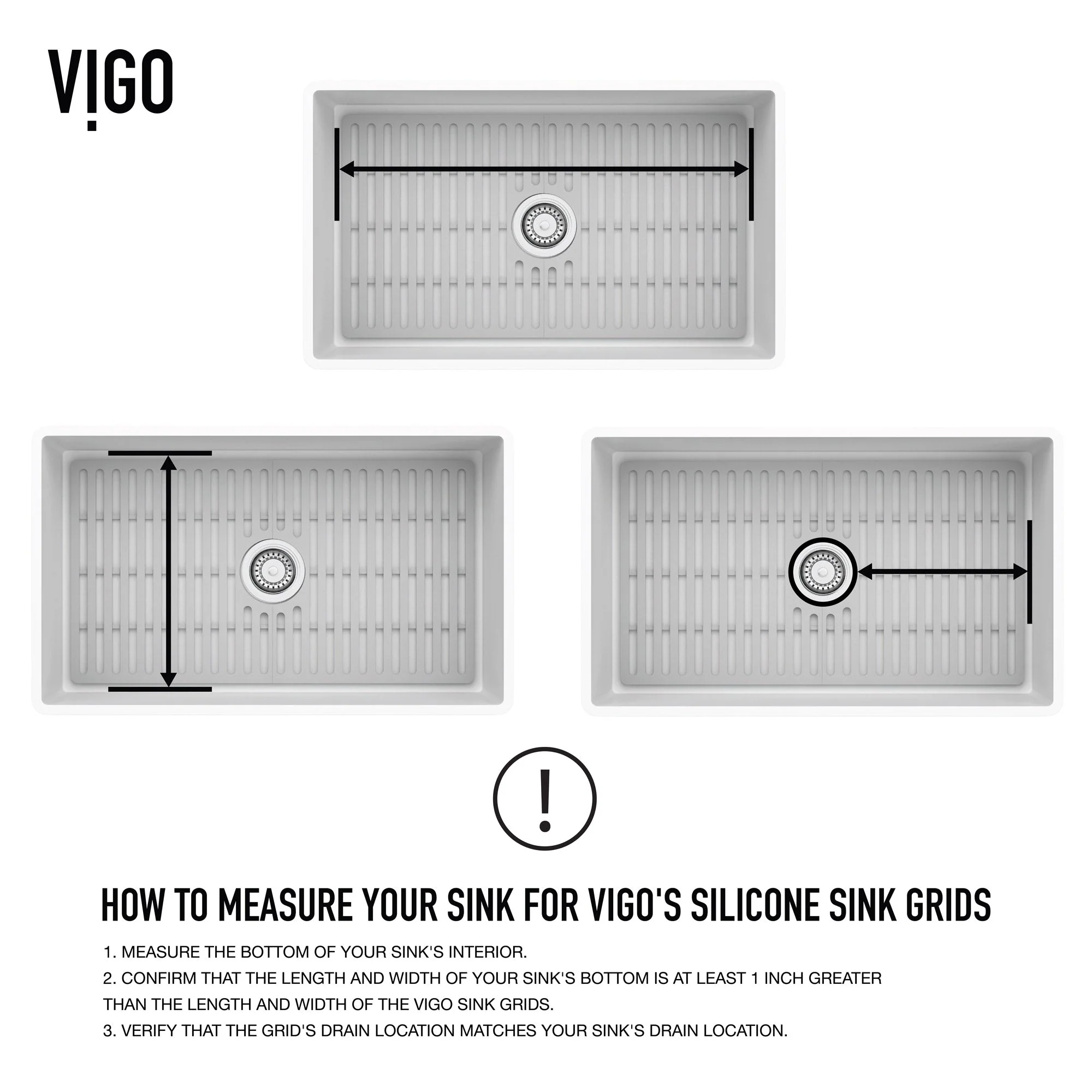 VIGO Edison Silicone Kitchen Sink Bottom Grid - Image 73