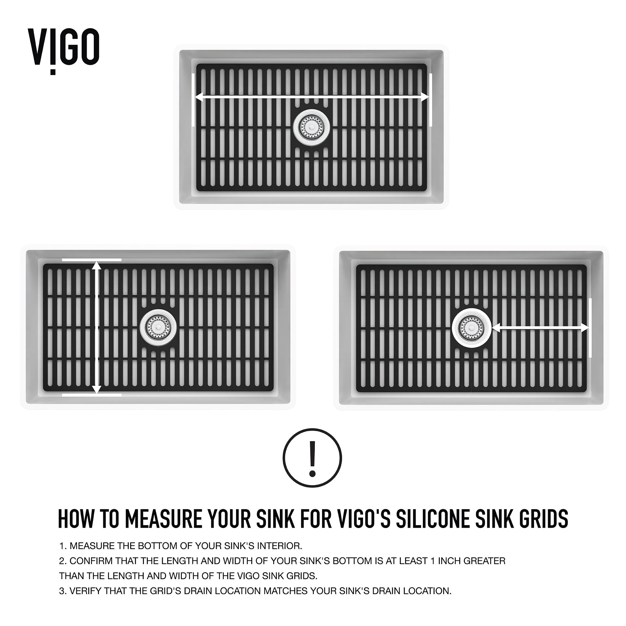 VIGO Edison Silicone Kitchen Sink Bottom Grid - Image 80
