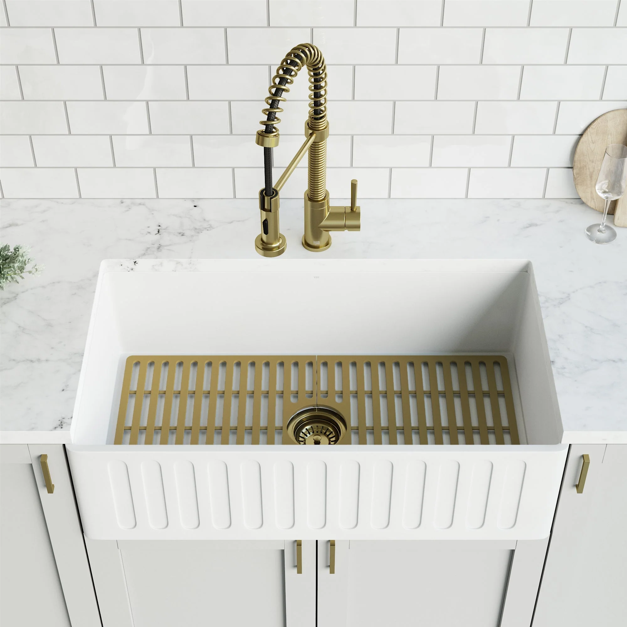 VIGO Edison Silicone Kitchen Sink Bottom Grid - Image 81