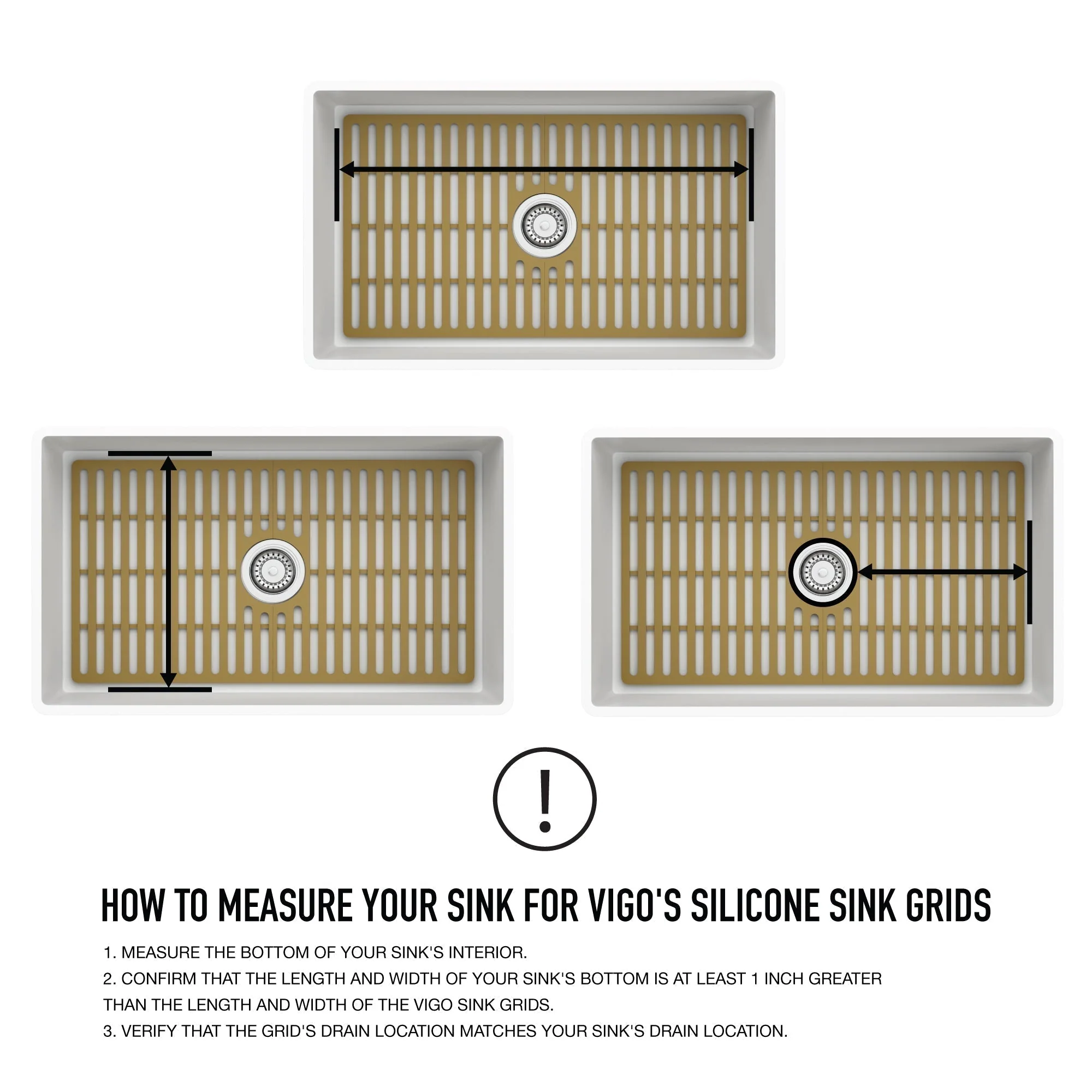 VIGO Edison Silicone Kitchen Sink Bottom Grid - Image 87